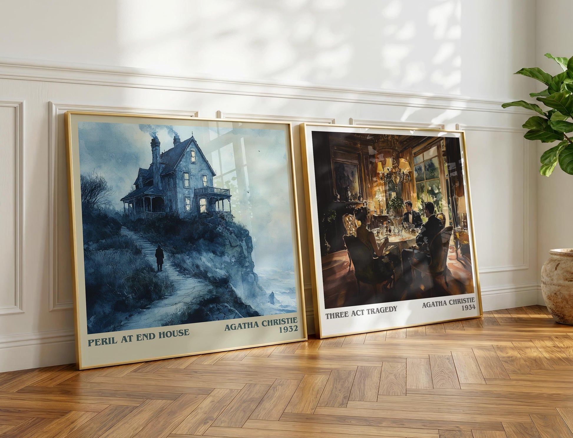 Peril at End House book poster packaging – museum-quality print rolled in protective tube
