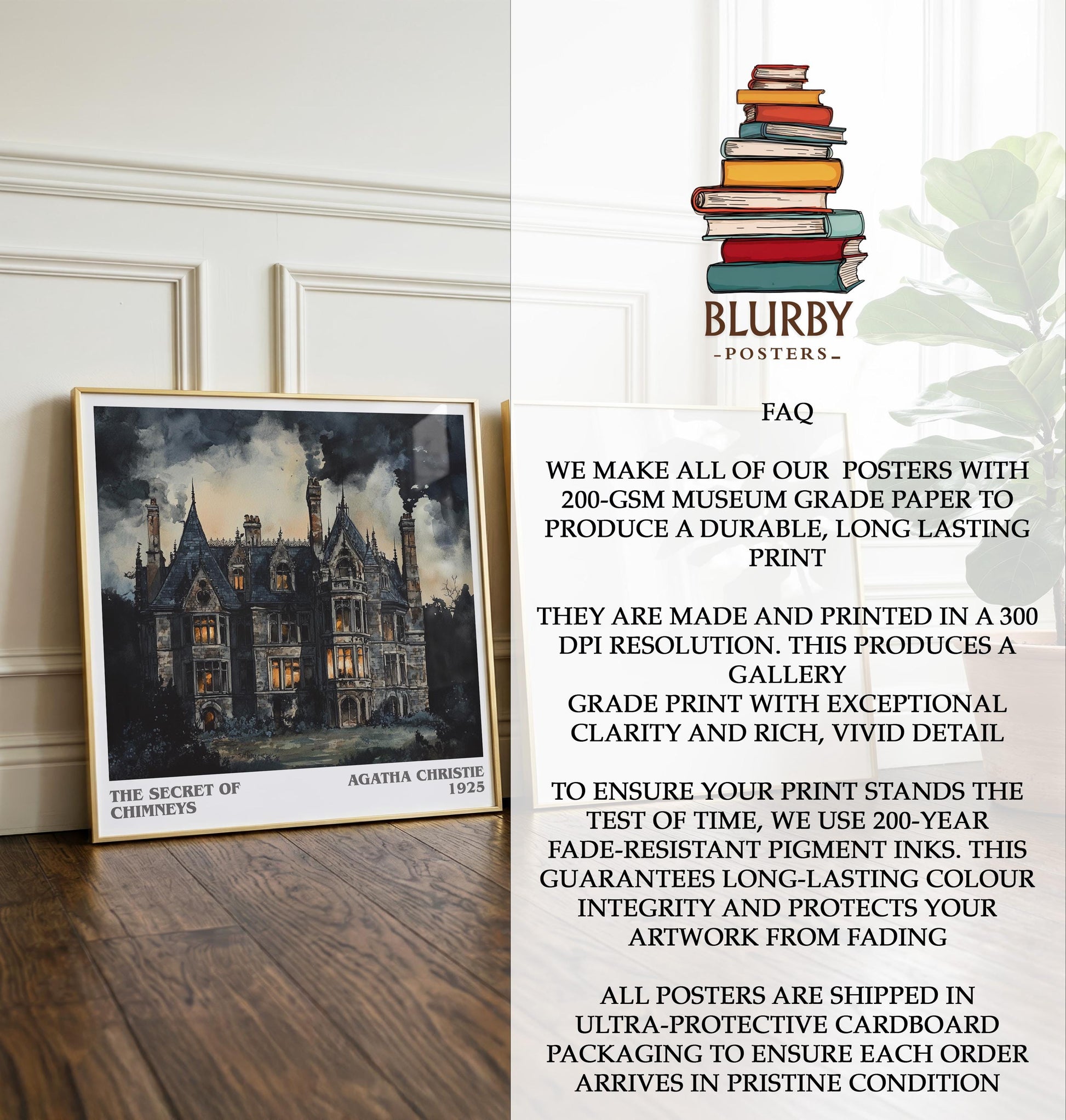 Death In The Clouds by Agatha Christie | Book Poster | Literary Art Gift For Book Lover | Novel Inspired Wall Art | Free Delivery