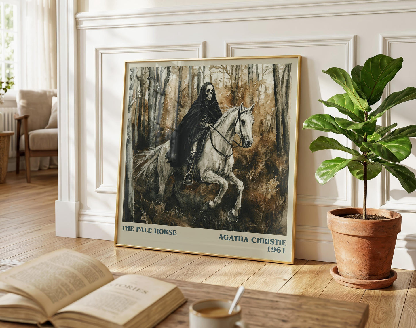 The Pale Horse literary poster paired in gallery wall – literary art prints