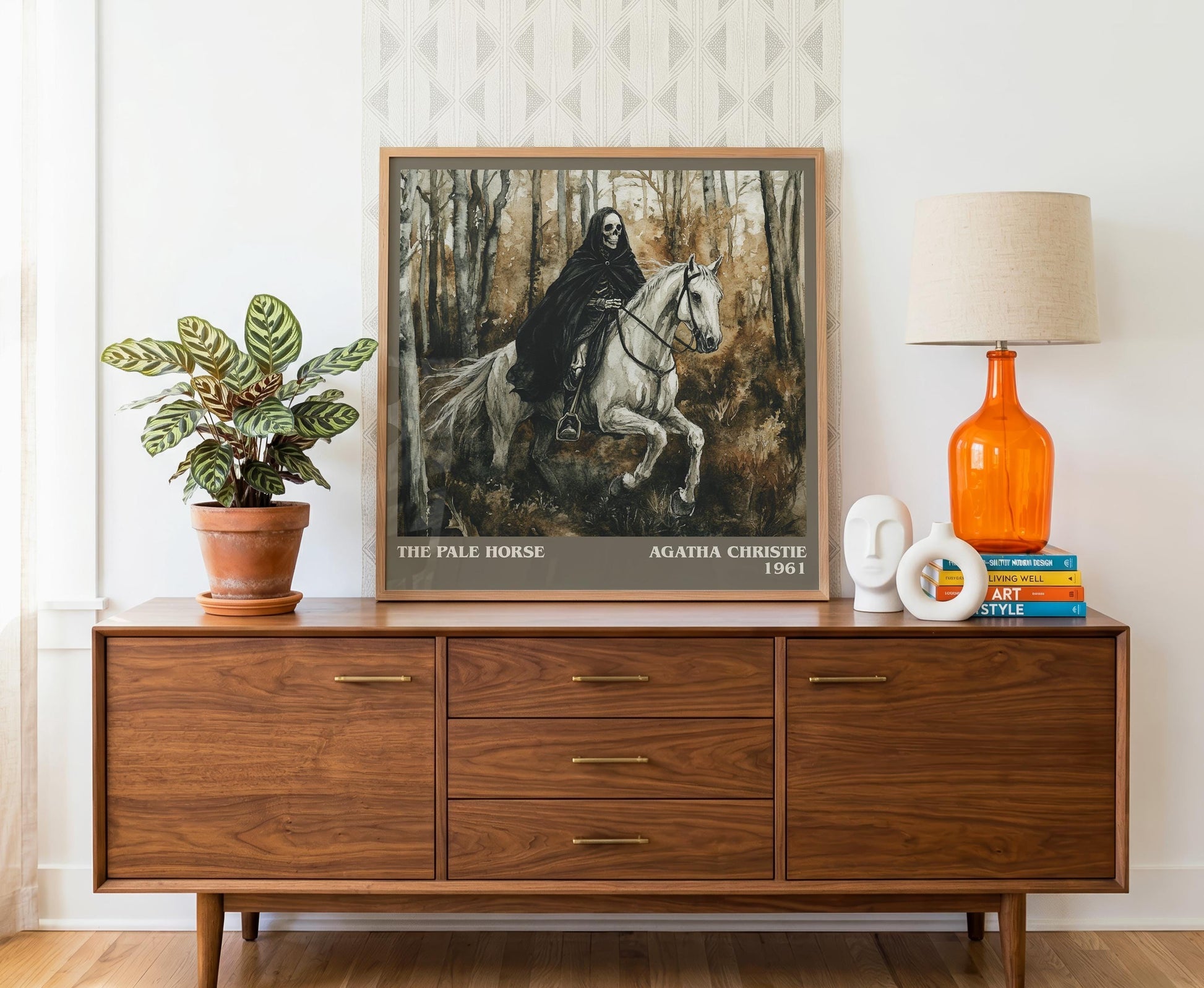 The Pale Horse literary literary print detail – Agatha Christie book art