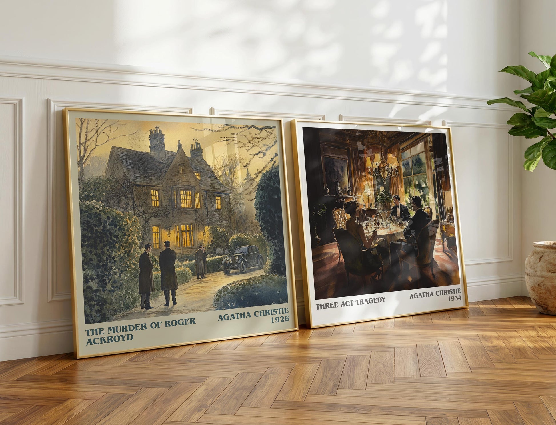 The Murder of Roger Ackroyd book poster packaging – museum-quality print rolled in protective tube