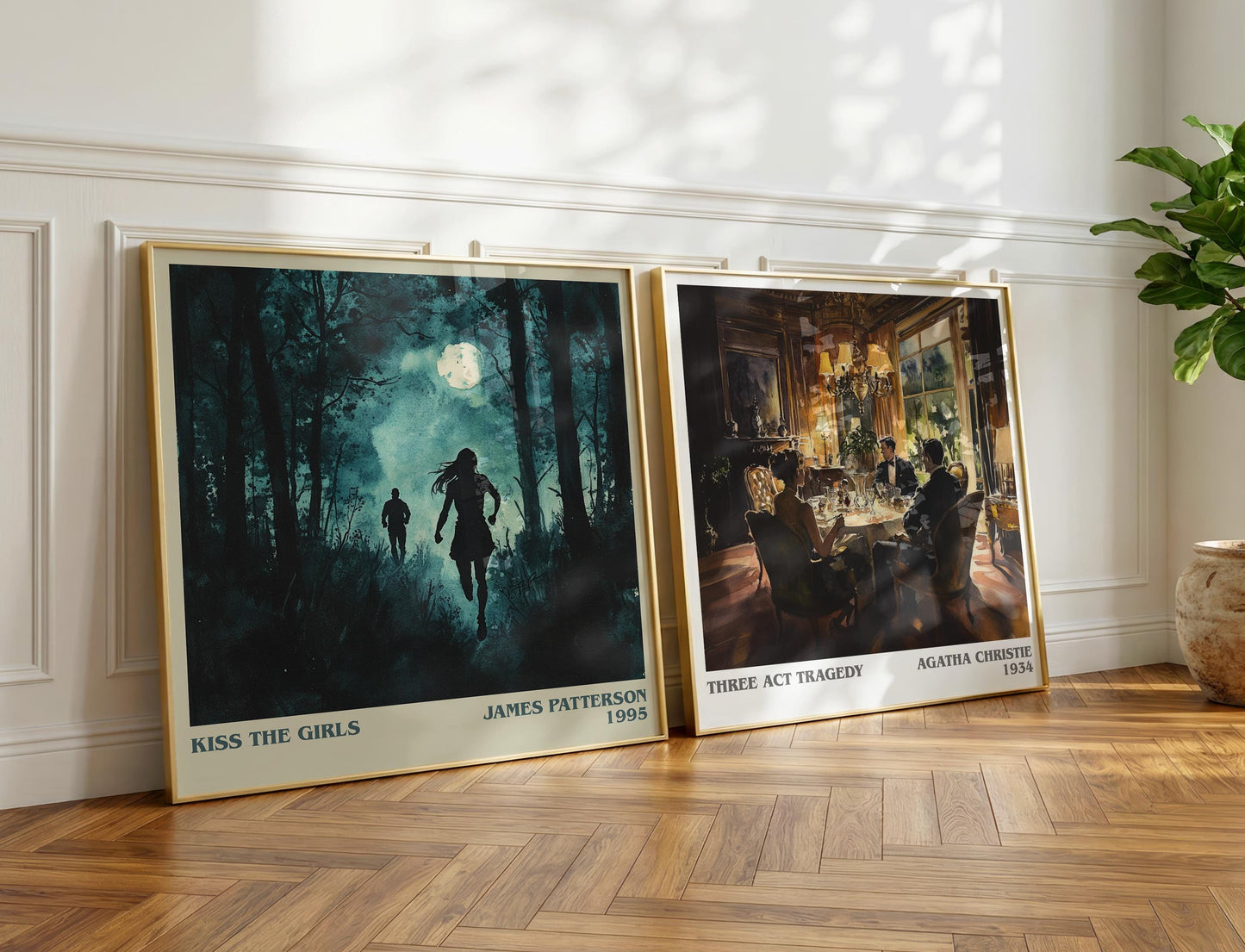 Kiss the Girls book poster packaging – museum-quality print rolled in protective tube