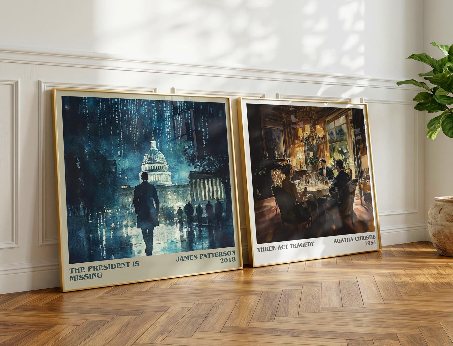 The President Is Missing book poster packaging – museum-quality print rolled in protective tube