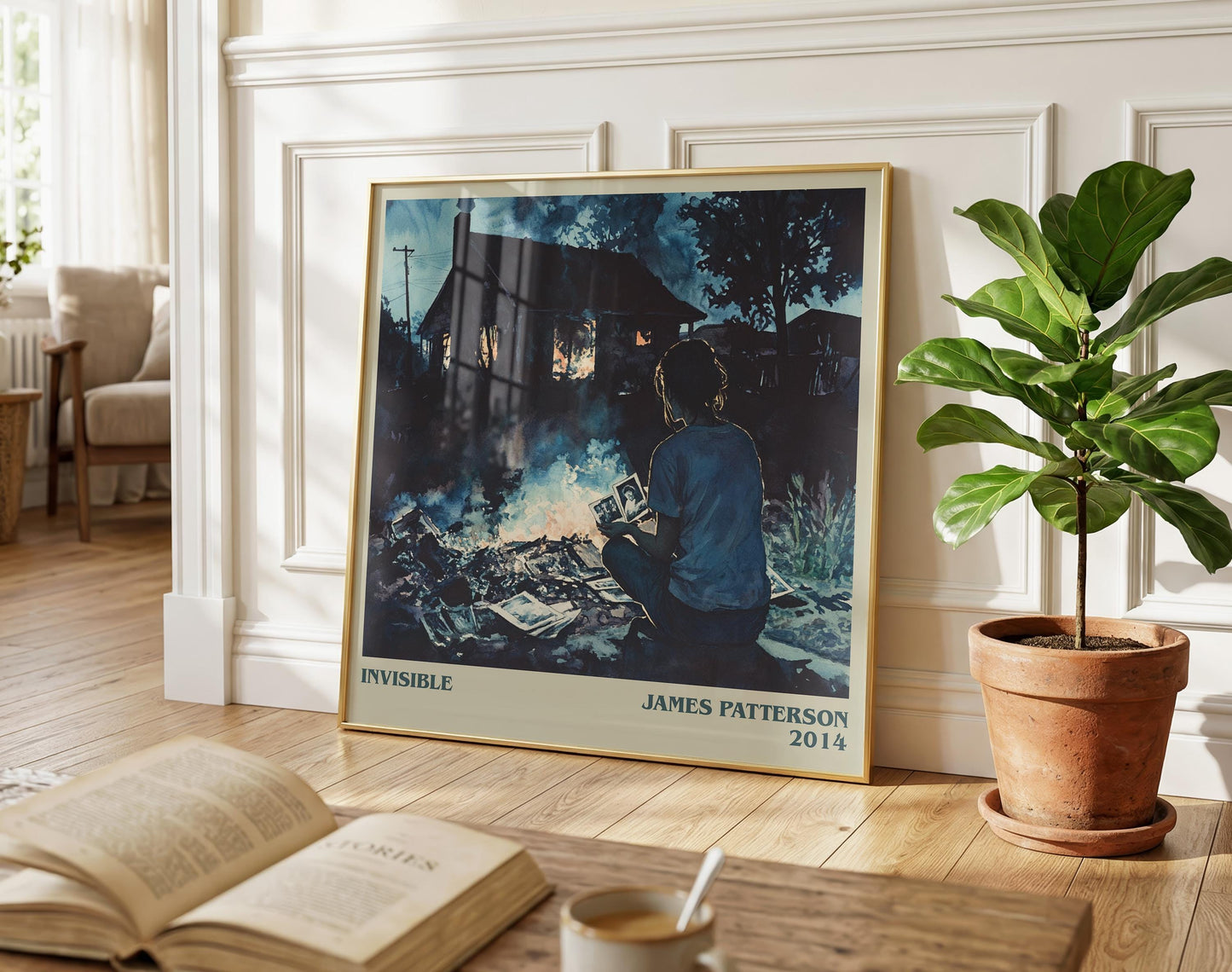 Invisible literary poster paired in gallery wall – literary art prints
