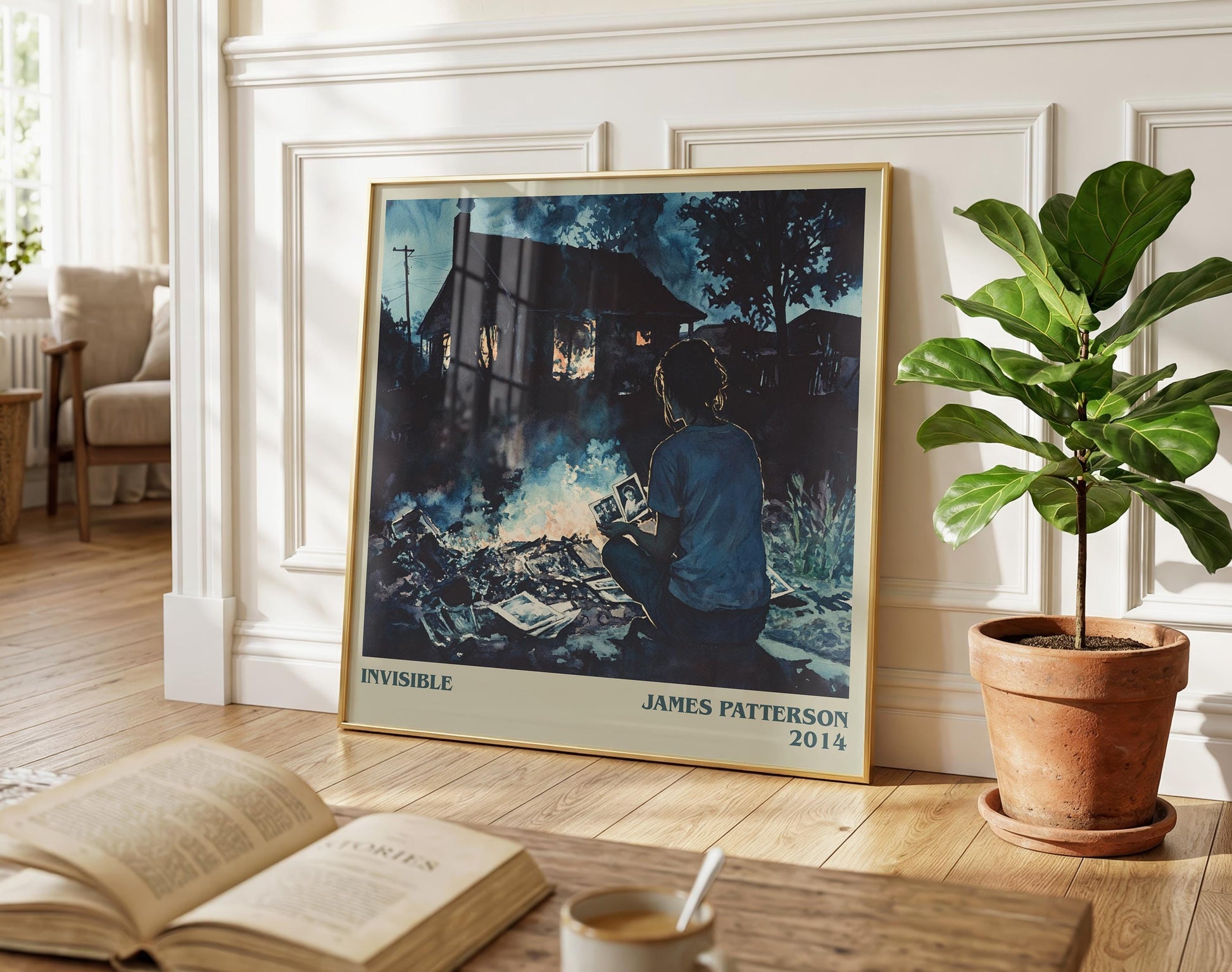 Invisible literary poster paired in gallery wall – literary art prints