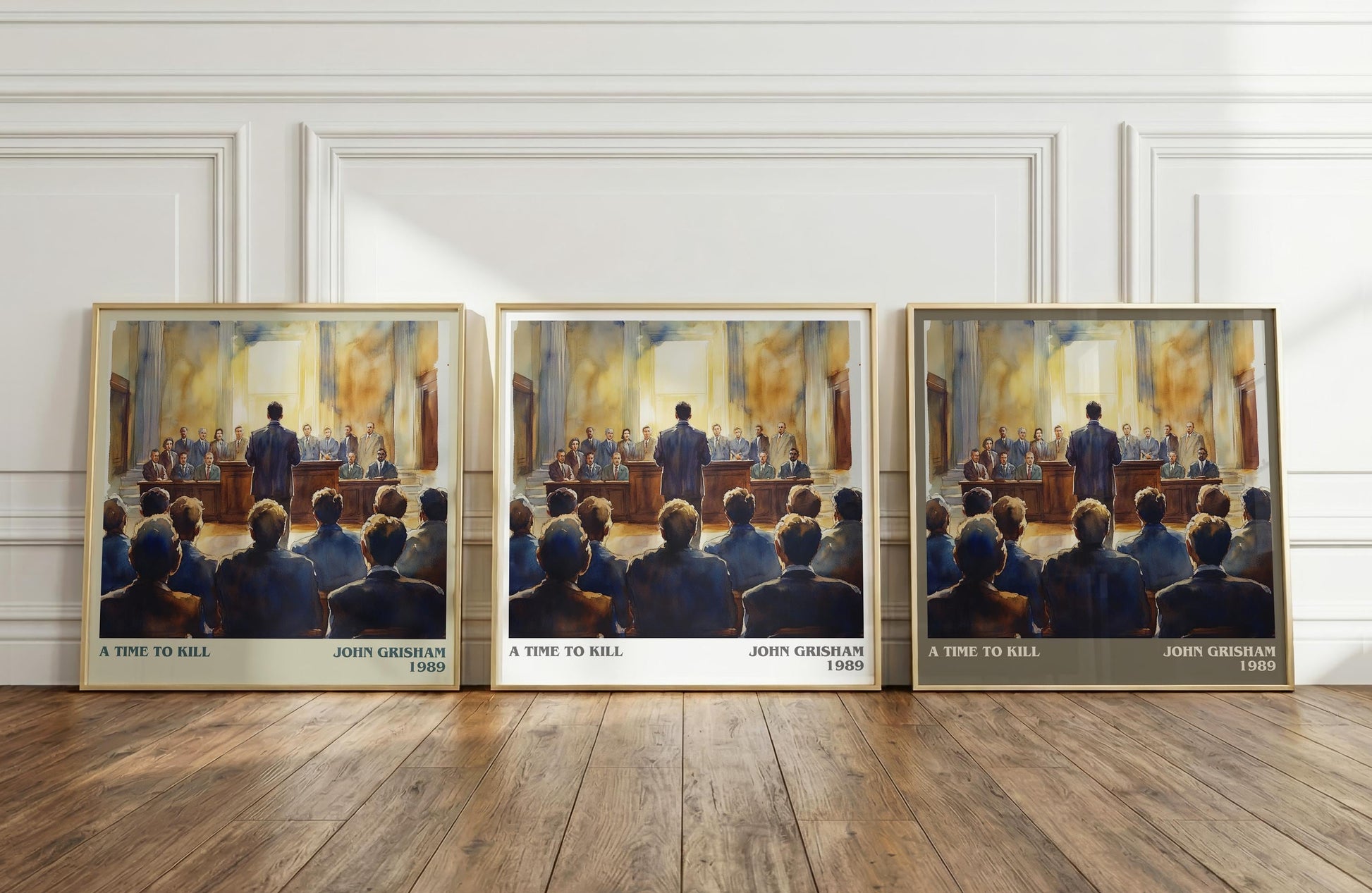 A Time to Kill literary print framed by window – literary home decor