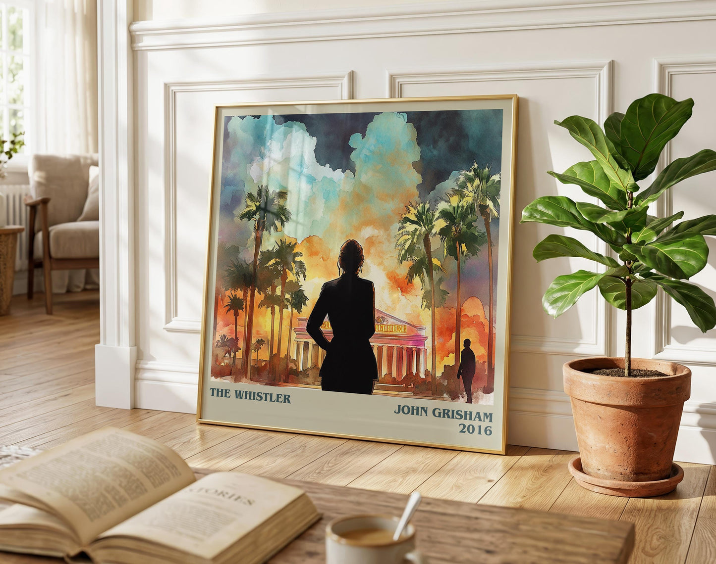 The Whistler literary poster paired in gallery wall – literary art prints