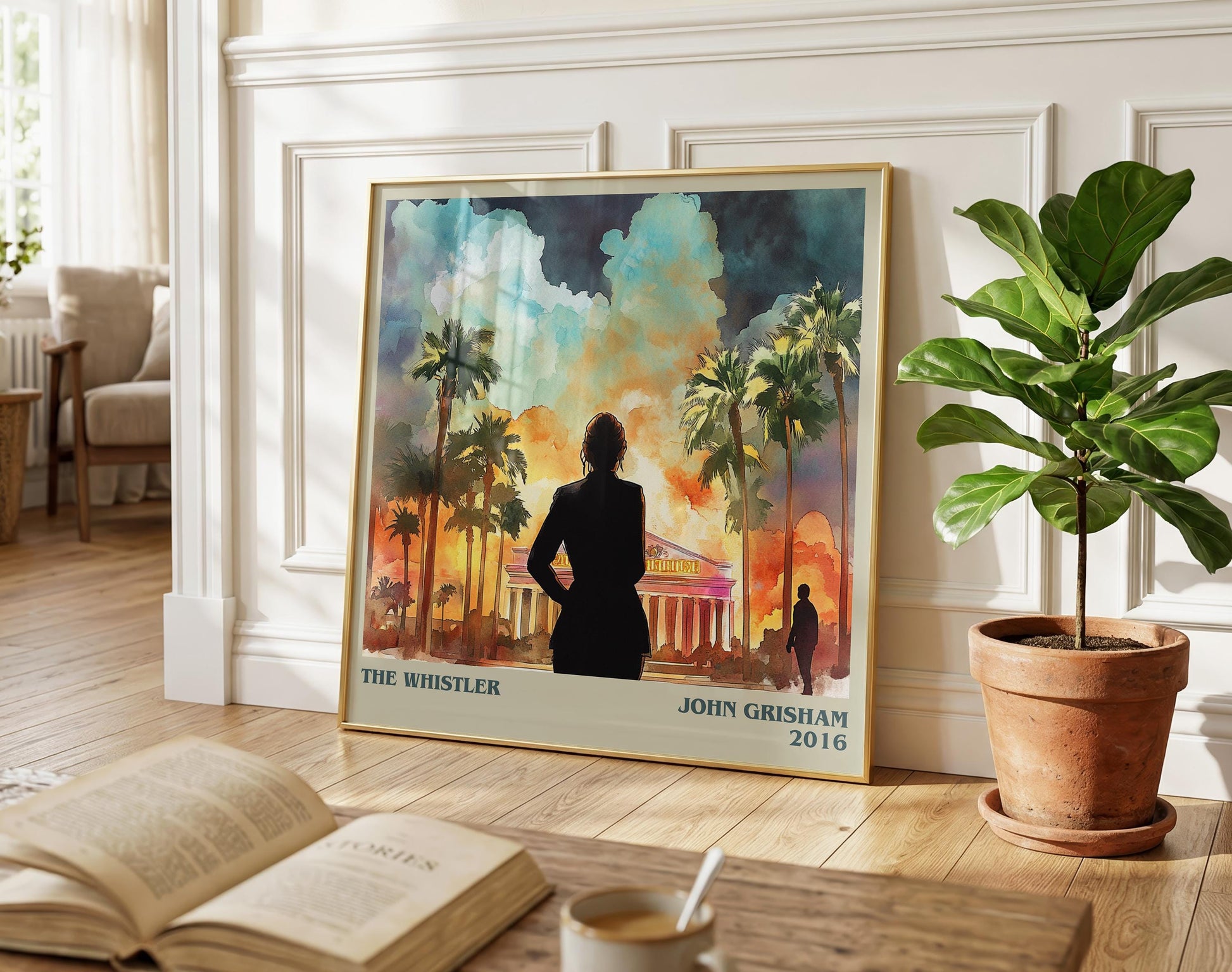 The Whistler literary poster paired in gallery wall – literary art prints