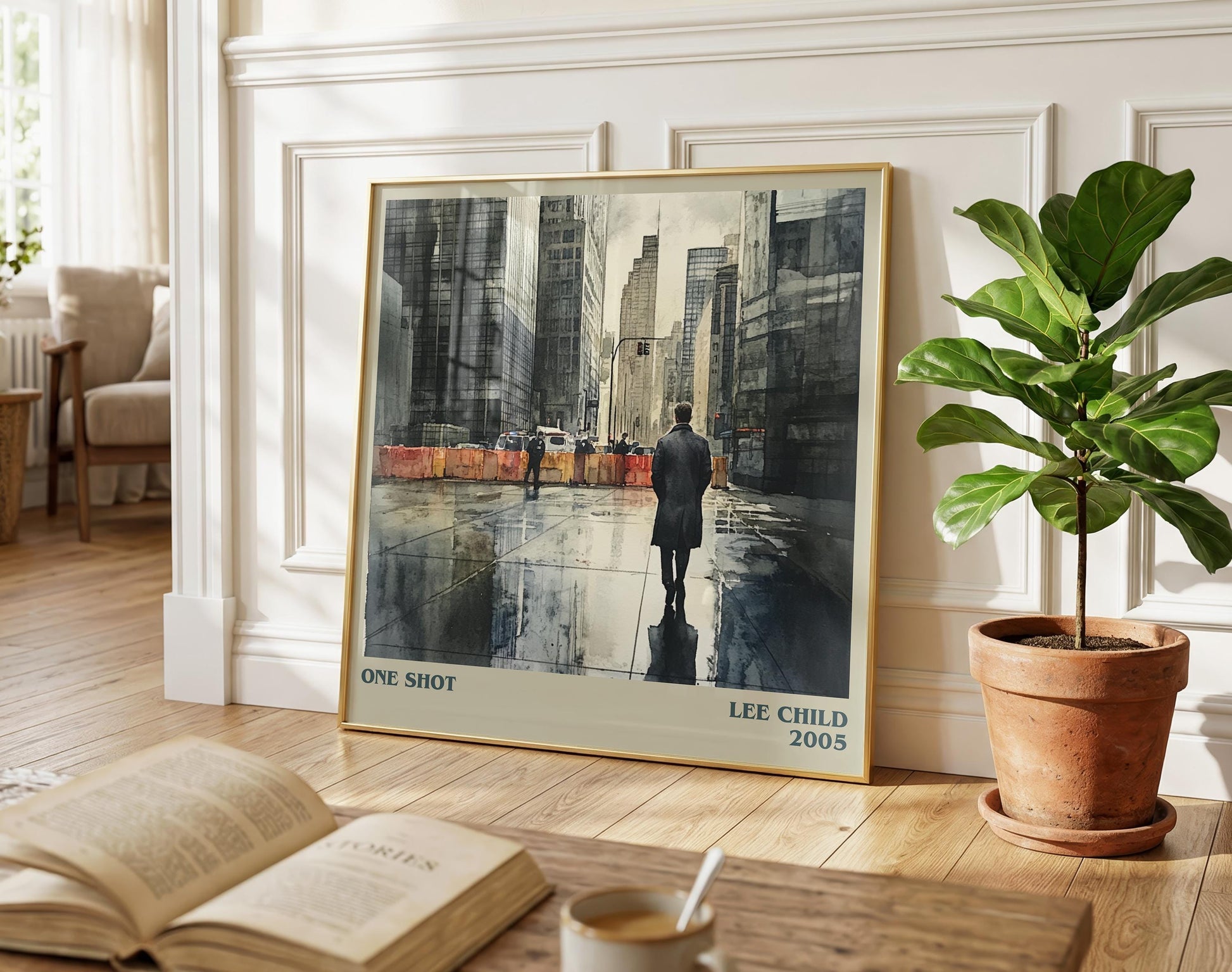 One Shot literary poster paired in gallery wall – literary art prints