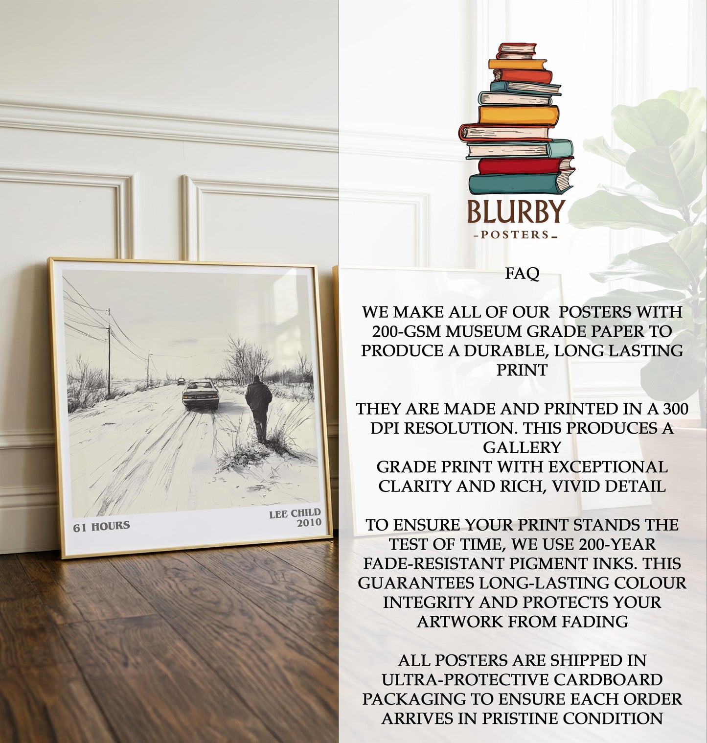 Make Me by Lee Child | Book Poster | Literary Art Gift For Book Lover | Novel Inspired Wall Art | Free Delivery