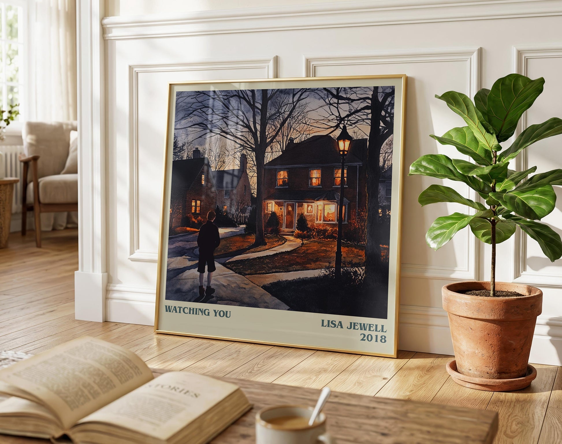 Watching You literary poster paired in gallery wall – literary art prints