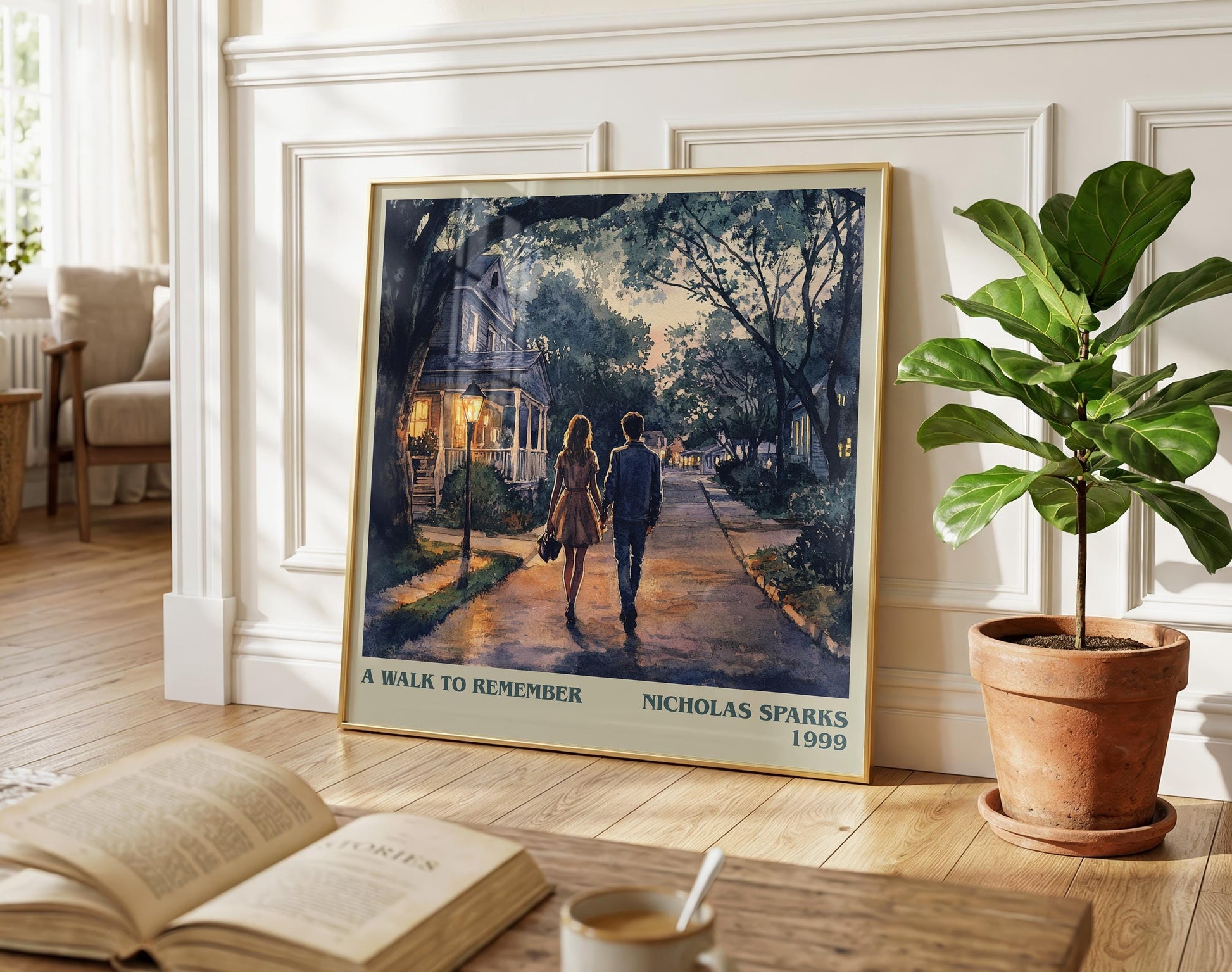 A Walk to Remember literary poster paired in gallery wall – literary art prints