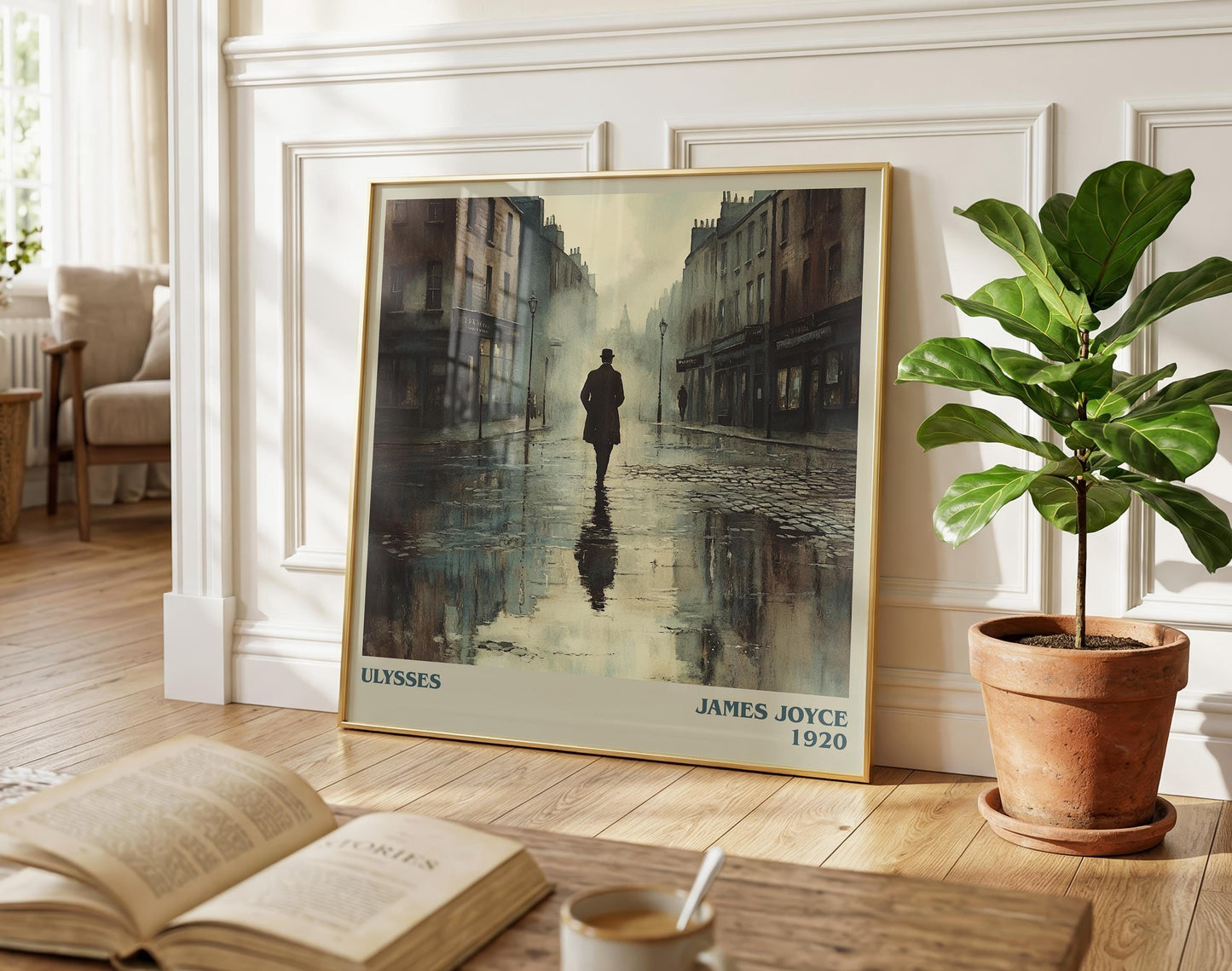 Ulysses literary poster paired in gallery wall – literary art prints