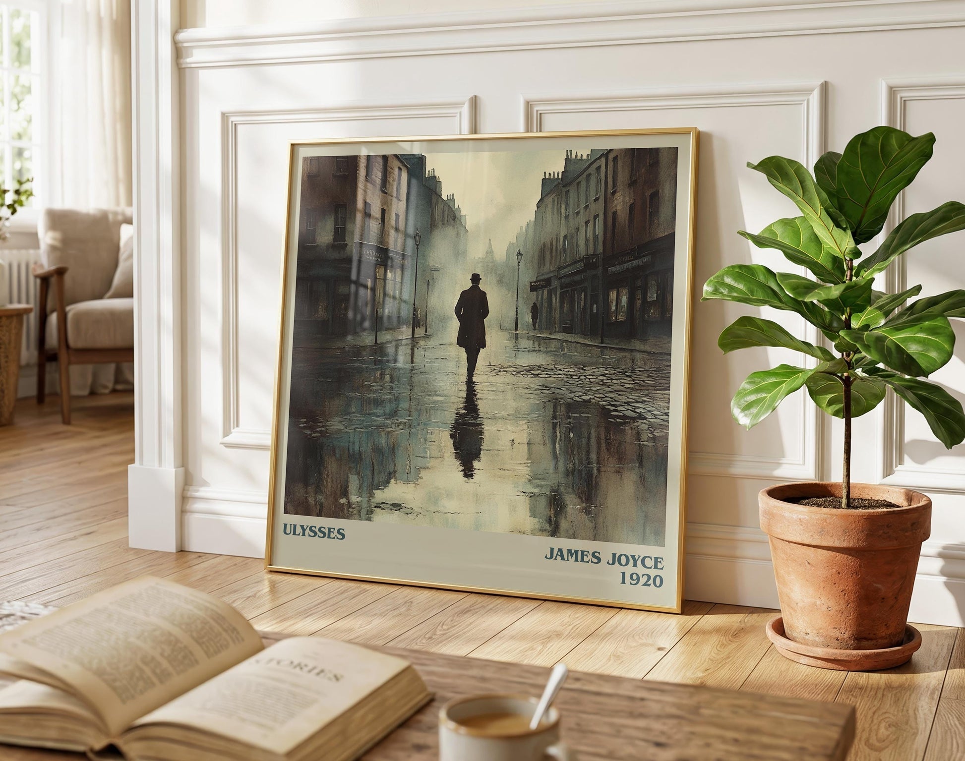 Ulysses literary poster paired in gallery wall – literary art prints