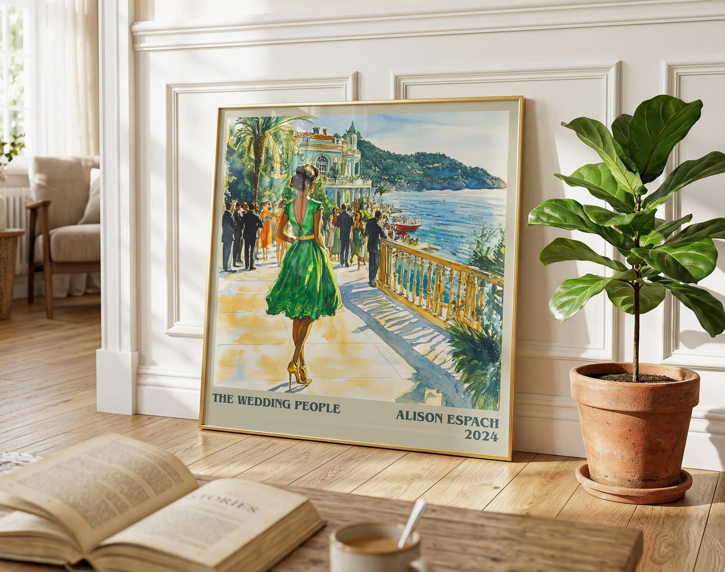 The Wedding People literary poster paired in gallery wall – literary art prints