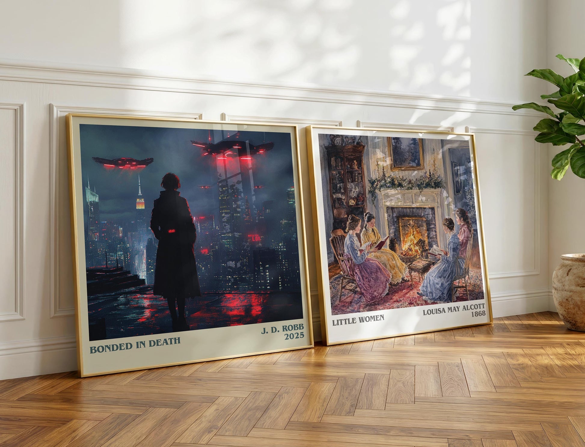 Bonded in Death book poster packaging – museum-quality print rolled in protective tube