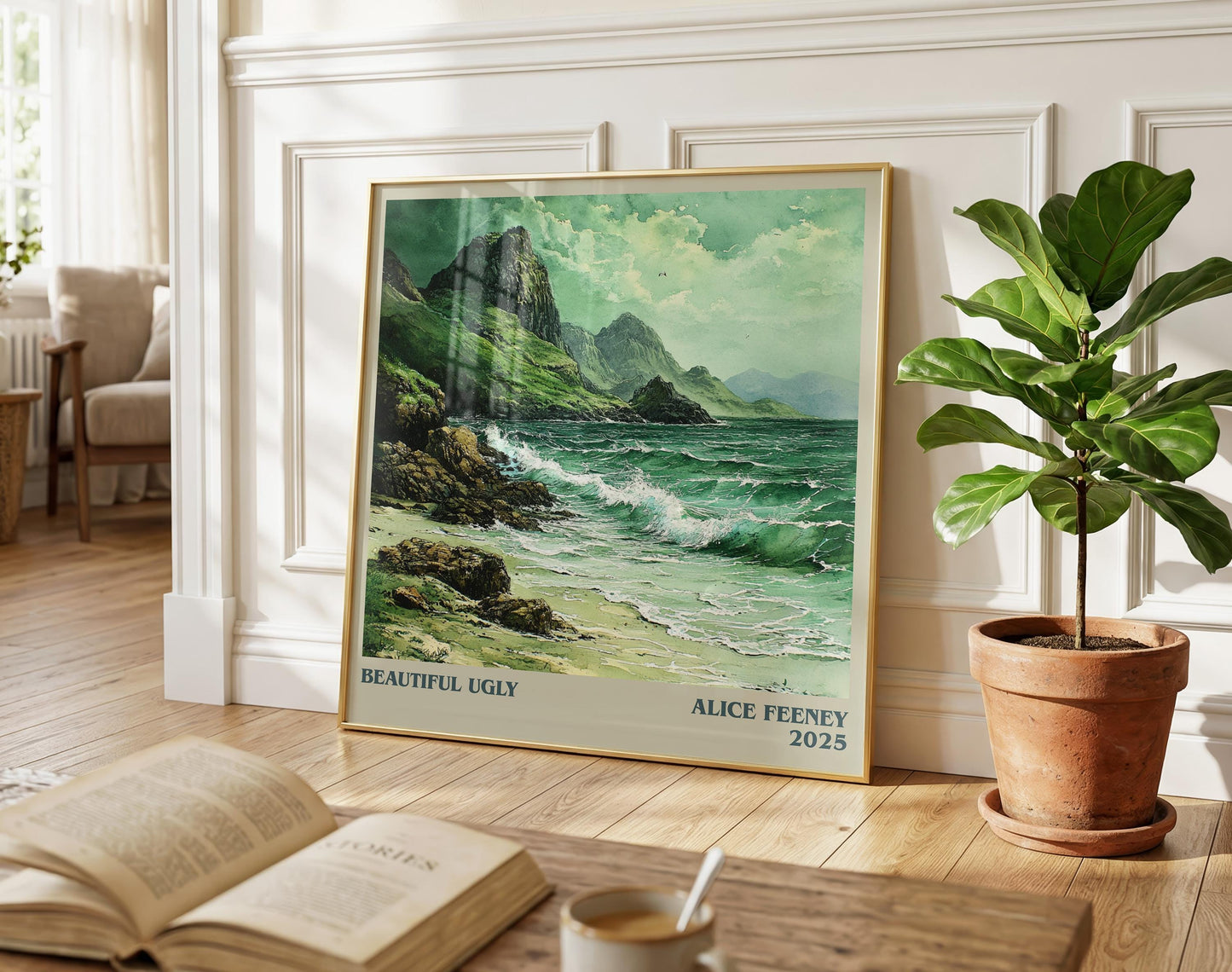 Beautiful Ugly literary poster paired in gallery wall – literary art prints