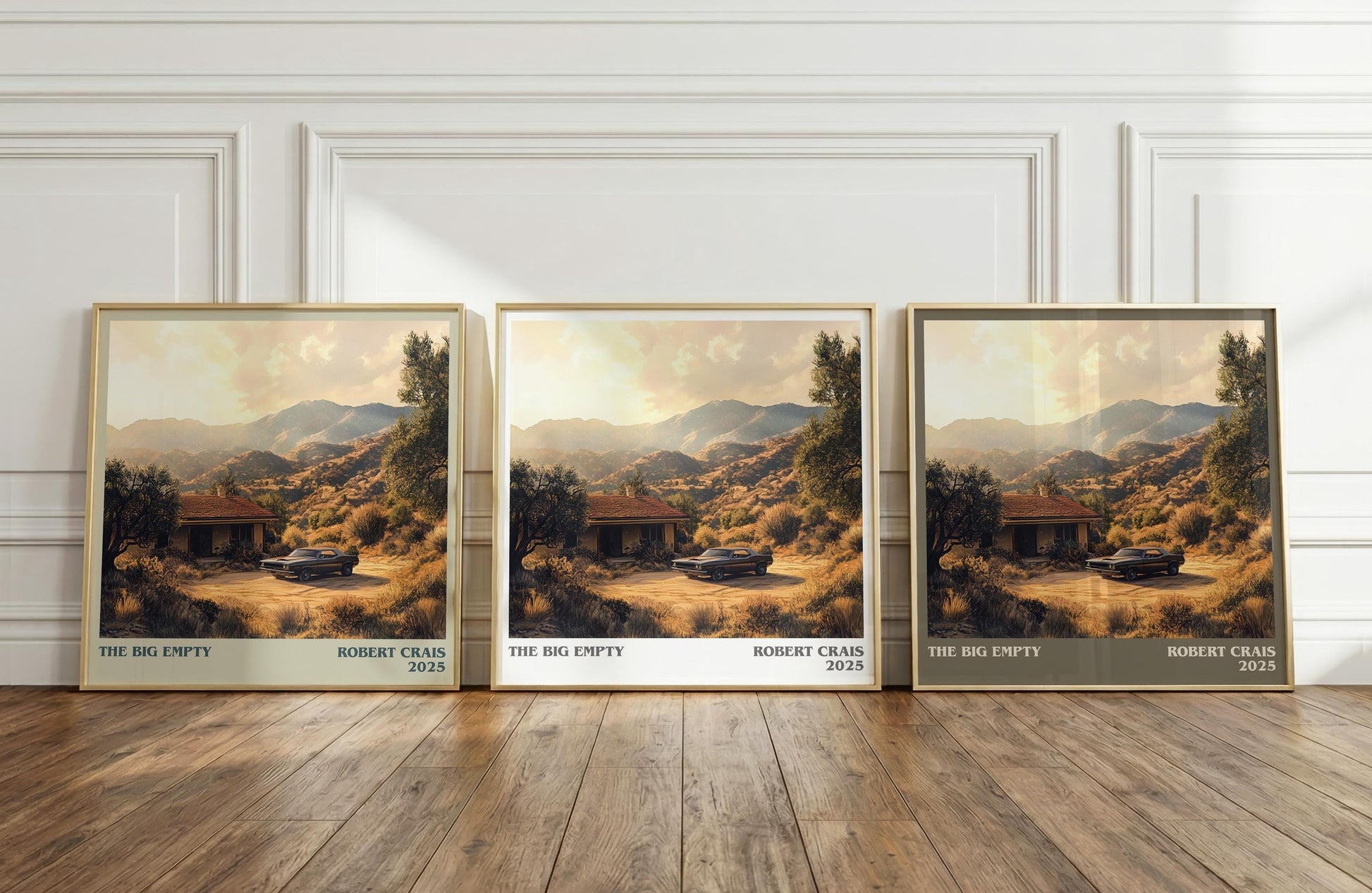 The Big Empty literary print framed by window – literary home decor