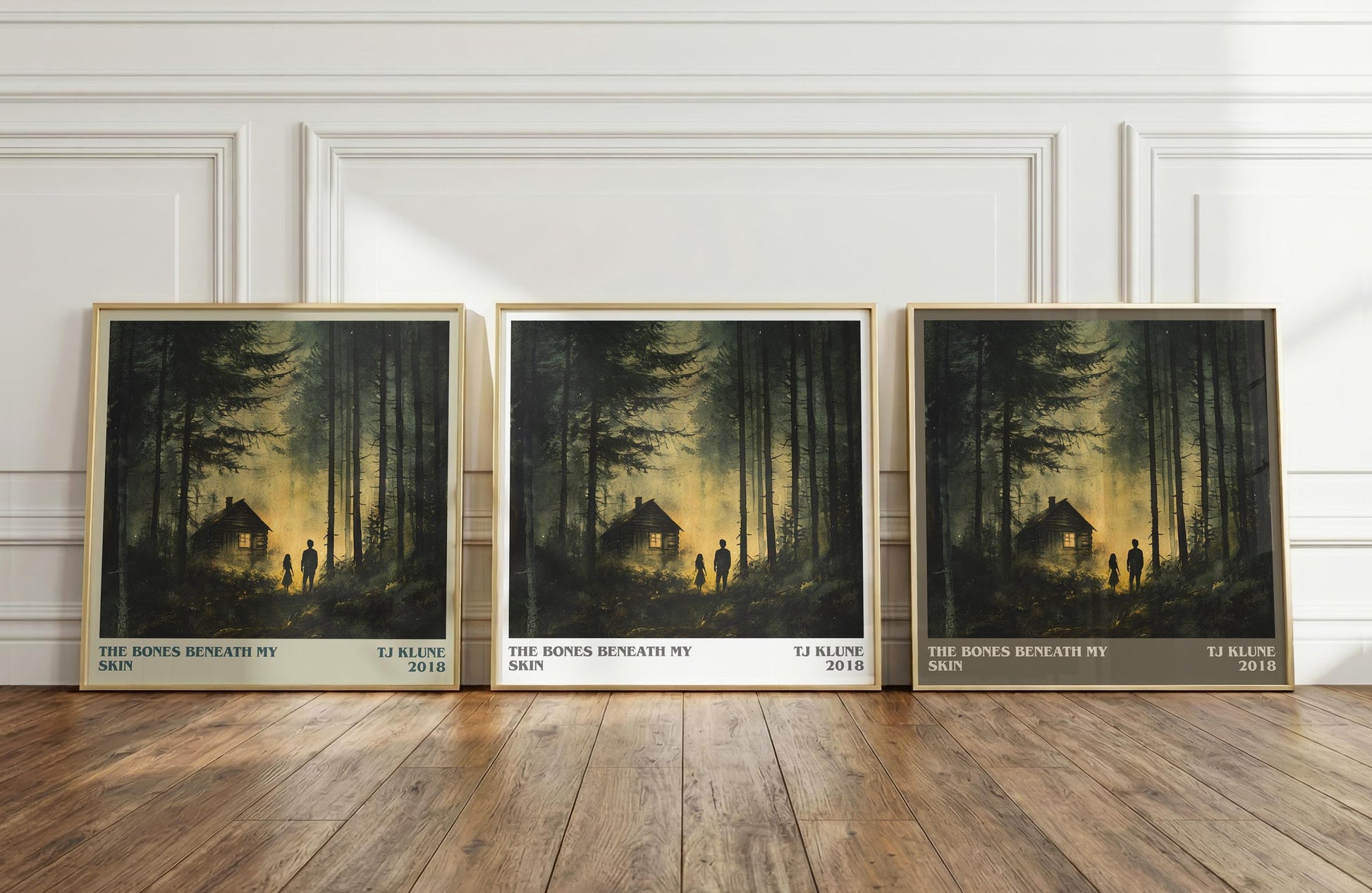 The Bones Beneath My Skin literary art print colour and style options – Tj Klune book art