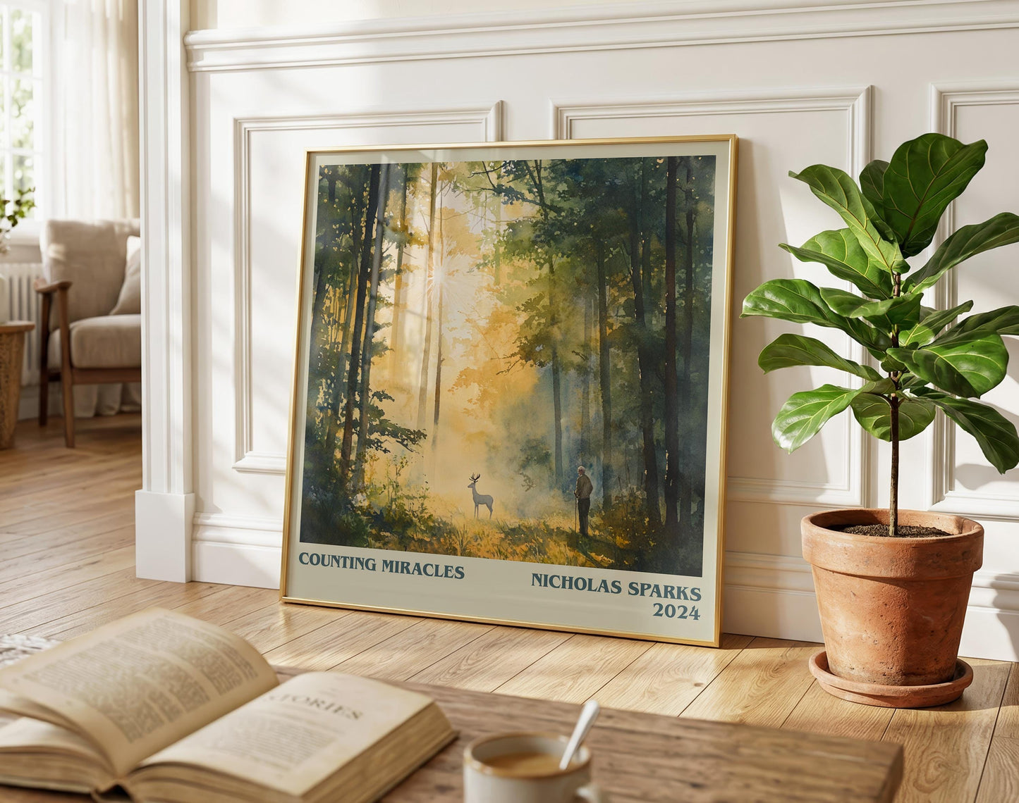 Counting Miracles literary poster paired in gallery wall – literary art prints