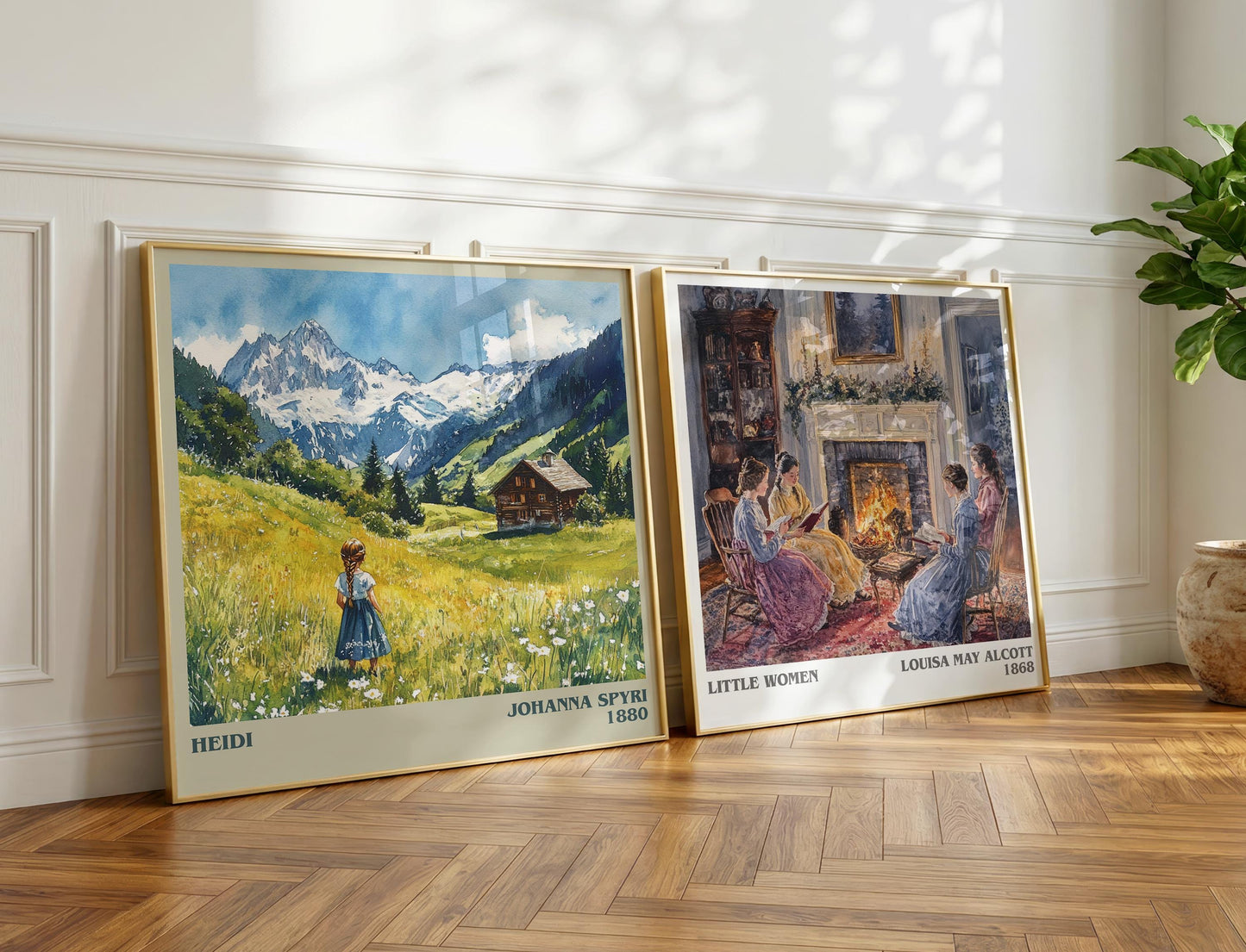 Heidi book poster packaging – museum-quality print rolled in protective tube