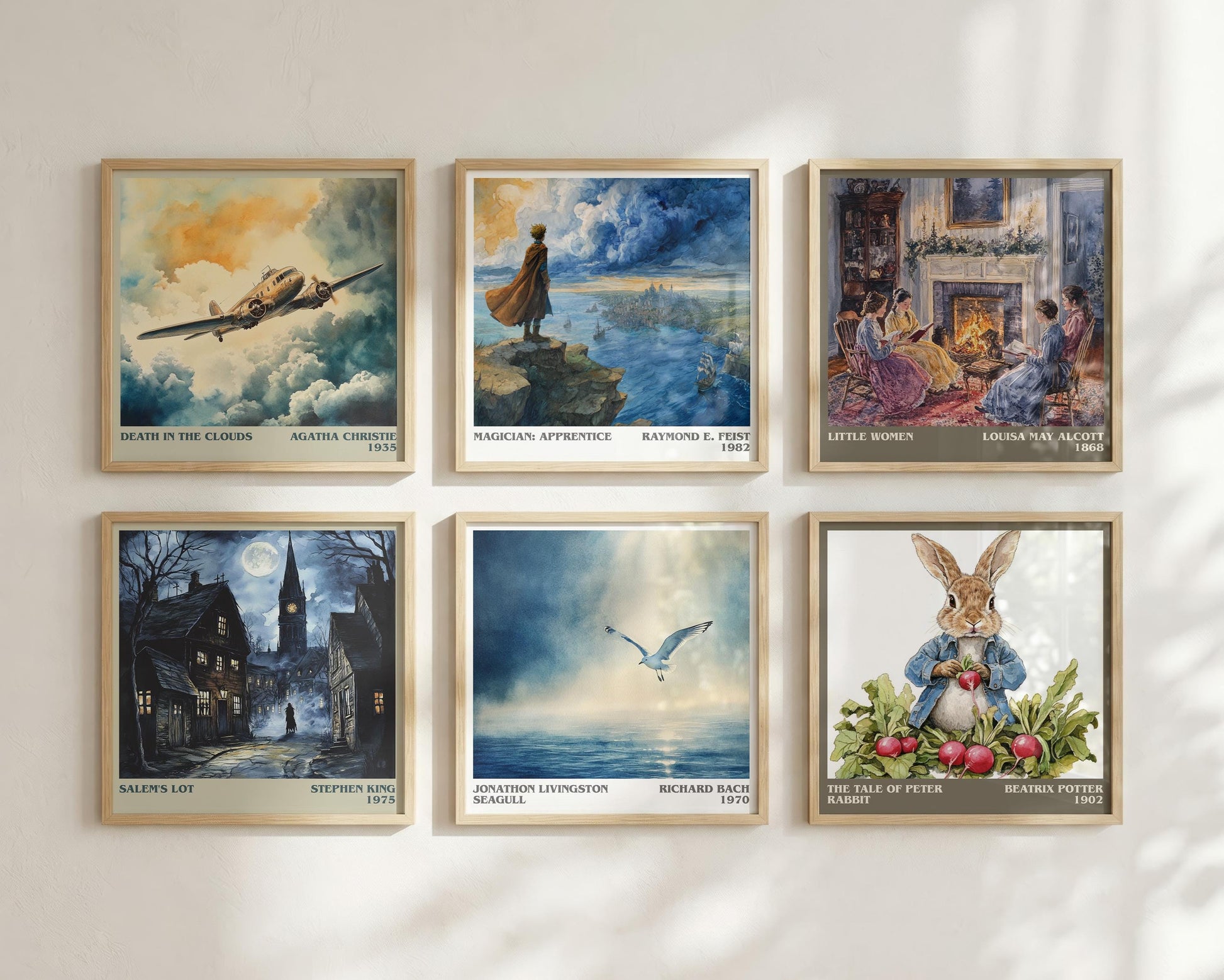 Jonathan Livingston Seagull literary book poster framed on wall – literary fiction wall art