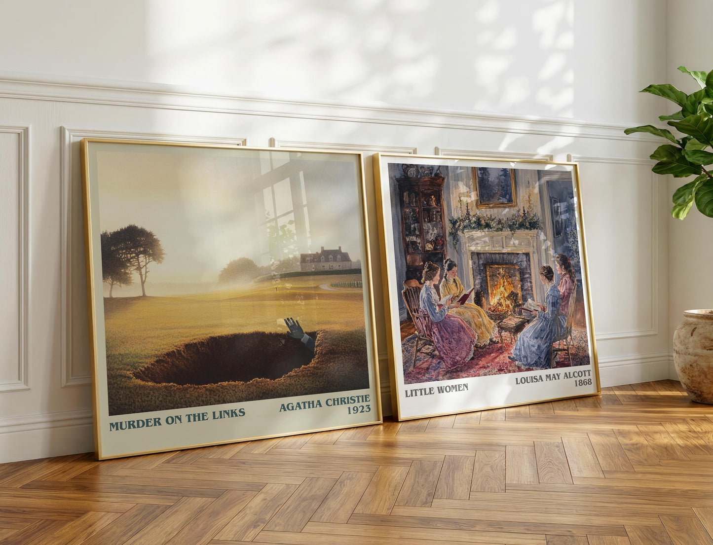 The Murder on the Links book poster packaging – museum-quality print rolled in protective tube