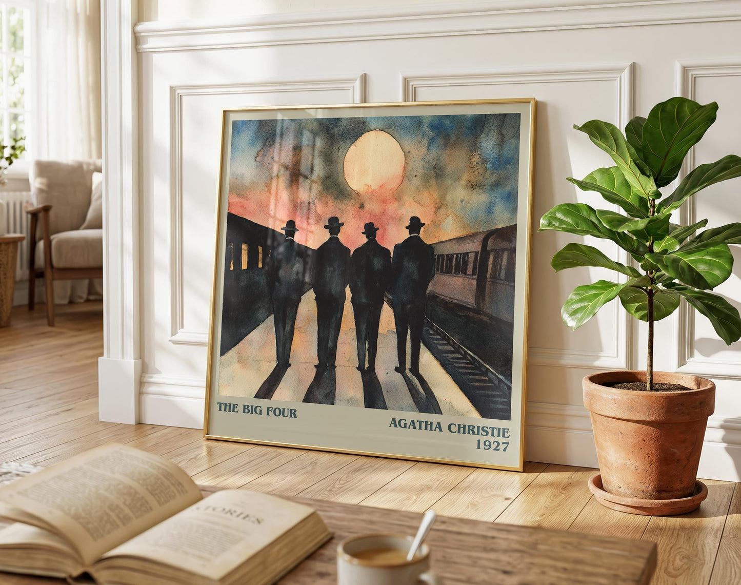 The Big Four literary poster paired in gallery wall – literary art prints