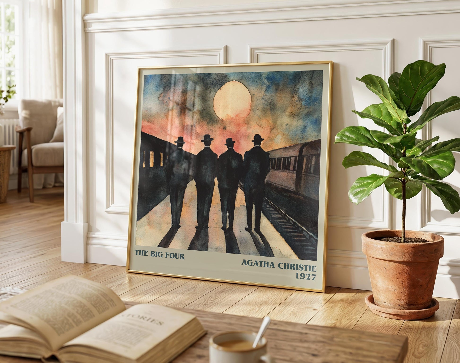 The Big Four literary poster paired in gallery wall – literary art prints