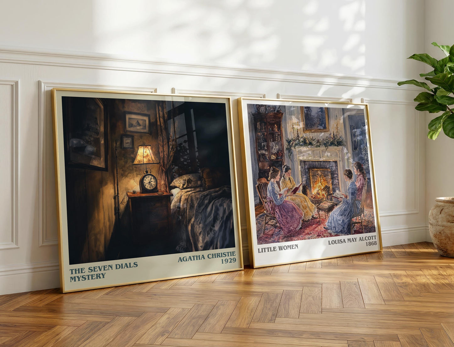 The Seven Dials Mystery book poster packaging – museum-quality print rolled in protective tube