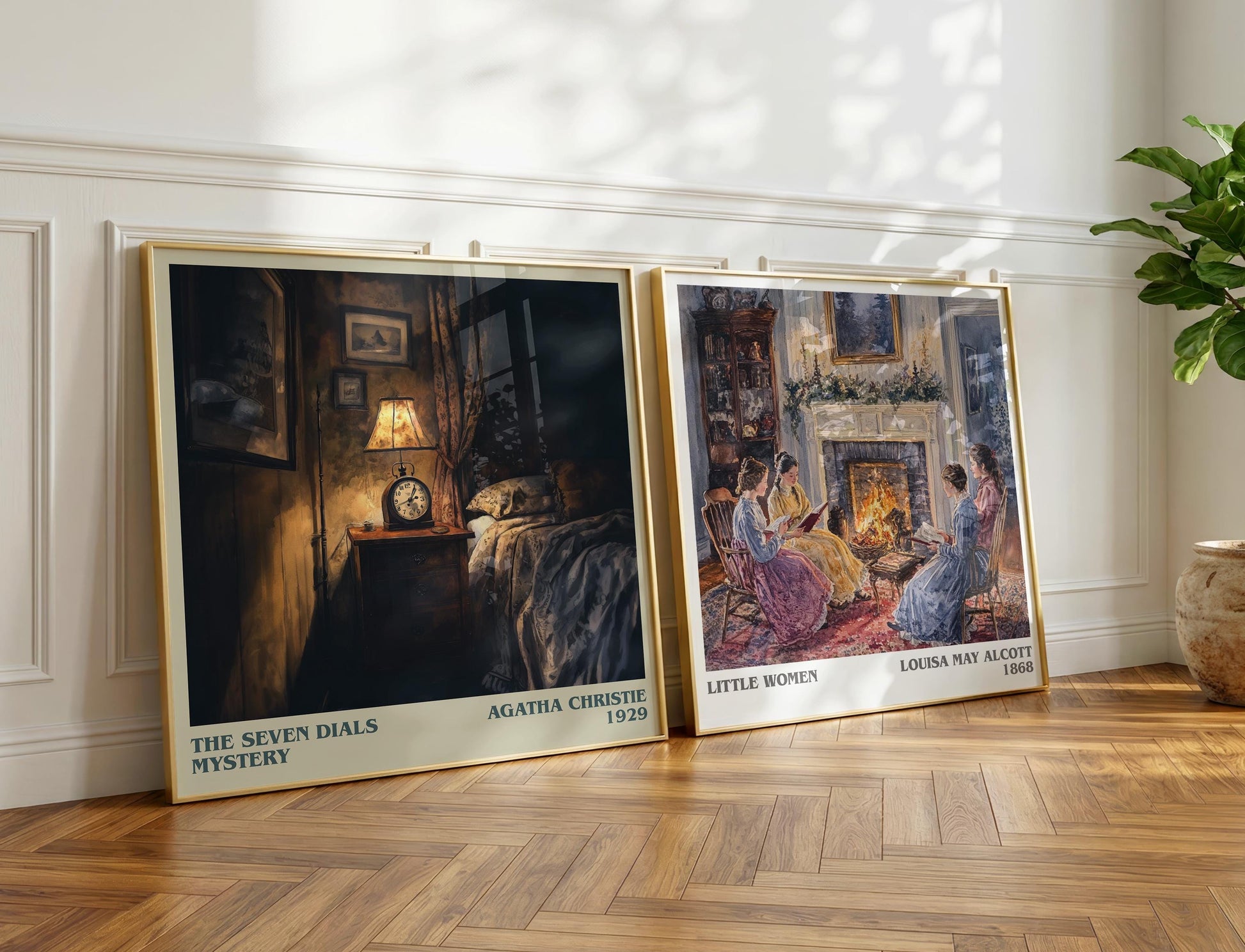 The Seven Dials Mystery book poster packaging – museum-quality print rolled in protective tube