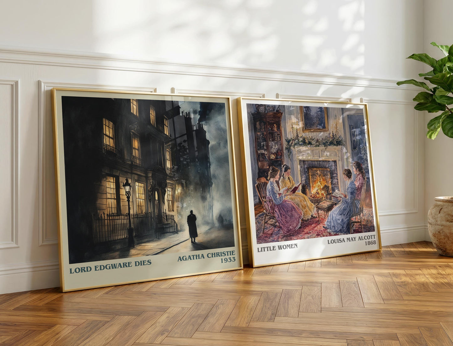Lord Edgware Dies book poster packaging – museum-quality print rolled in protective tube