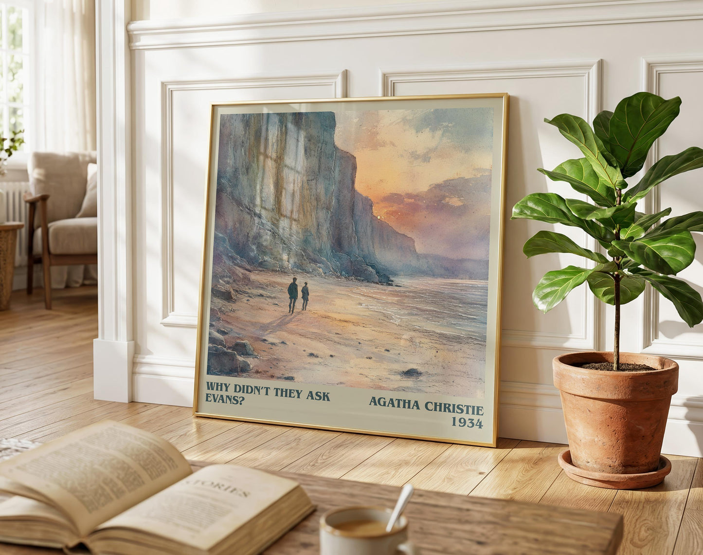 Why Didn't They Ask Evans? literary poster paired in gallery wall – literary art prints