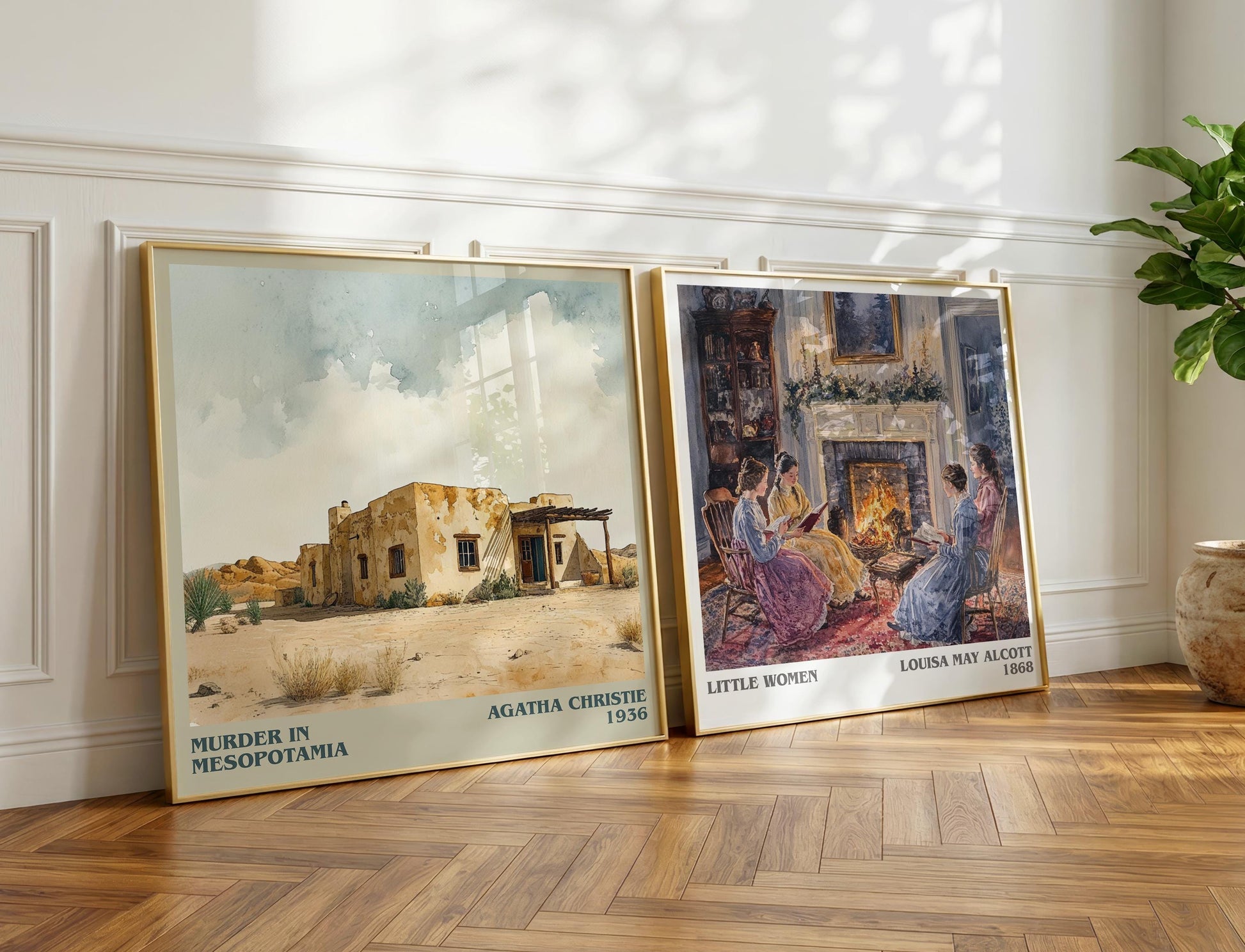 Murder in Mesopotamia book poster packaging – museum-quality print rolled in protective tube