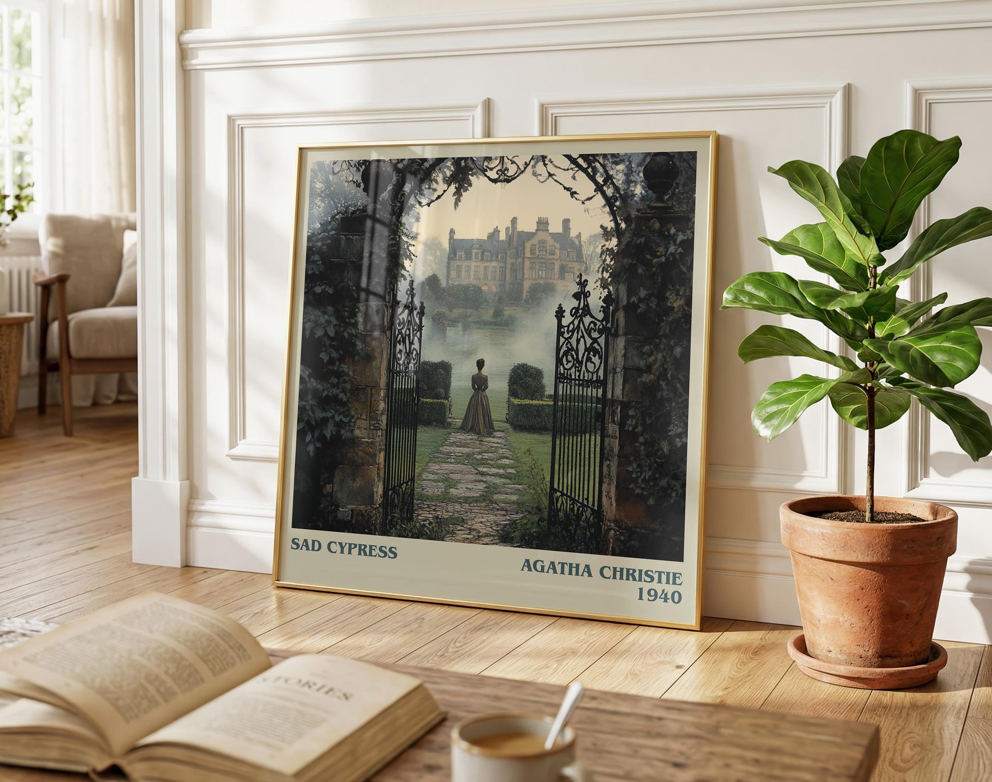 Sad Cypress literary poster paired in gallery wall – literary art prints