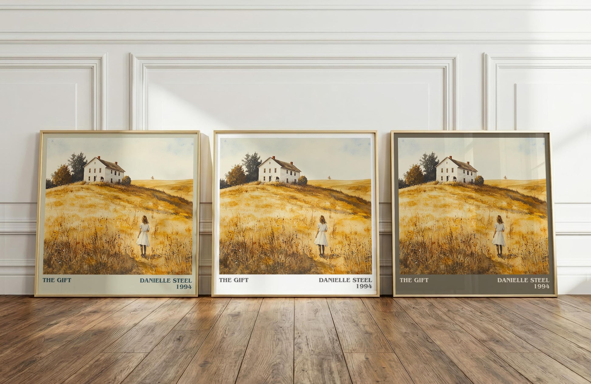 The Gift literary print framed by window – literary home decor