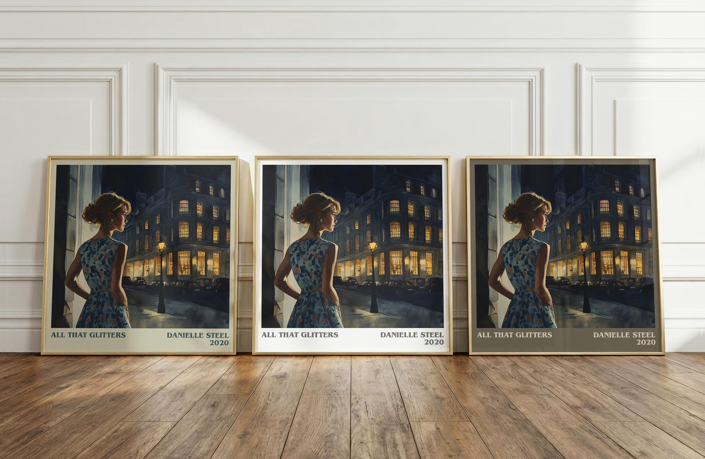 All that Glitters literary print framed by window – literary home decor