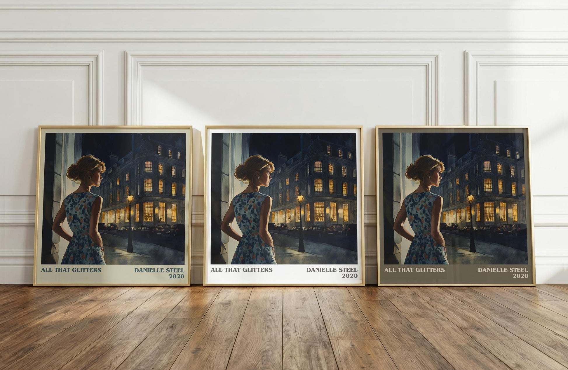 All that Glitters literary print framed by window – literary home decor