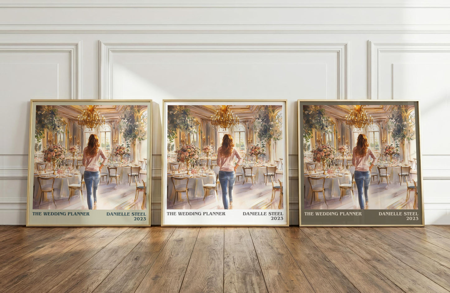 The Wedding Planner literary print framed by window – literary home decor