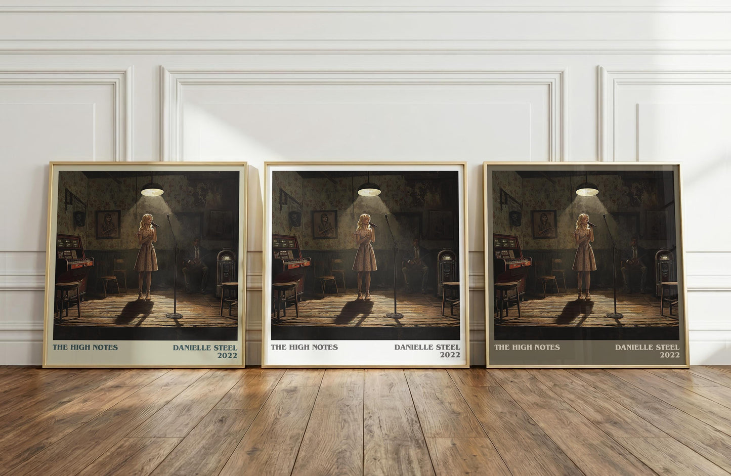 The High Notes literary print framed by window – literary home decor