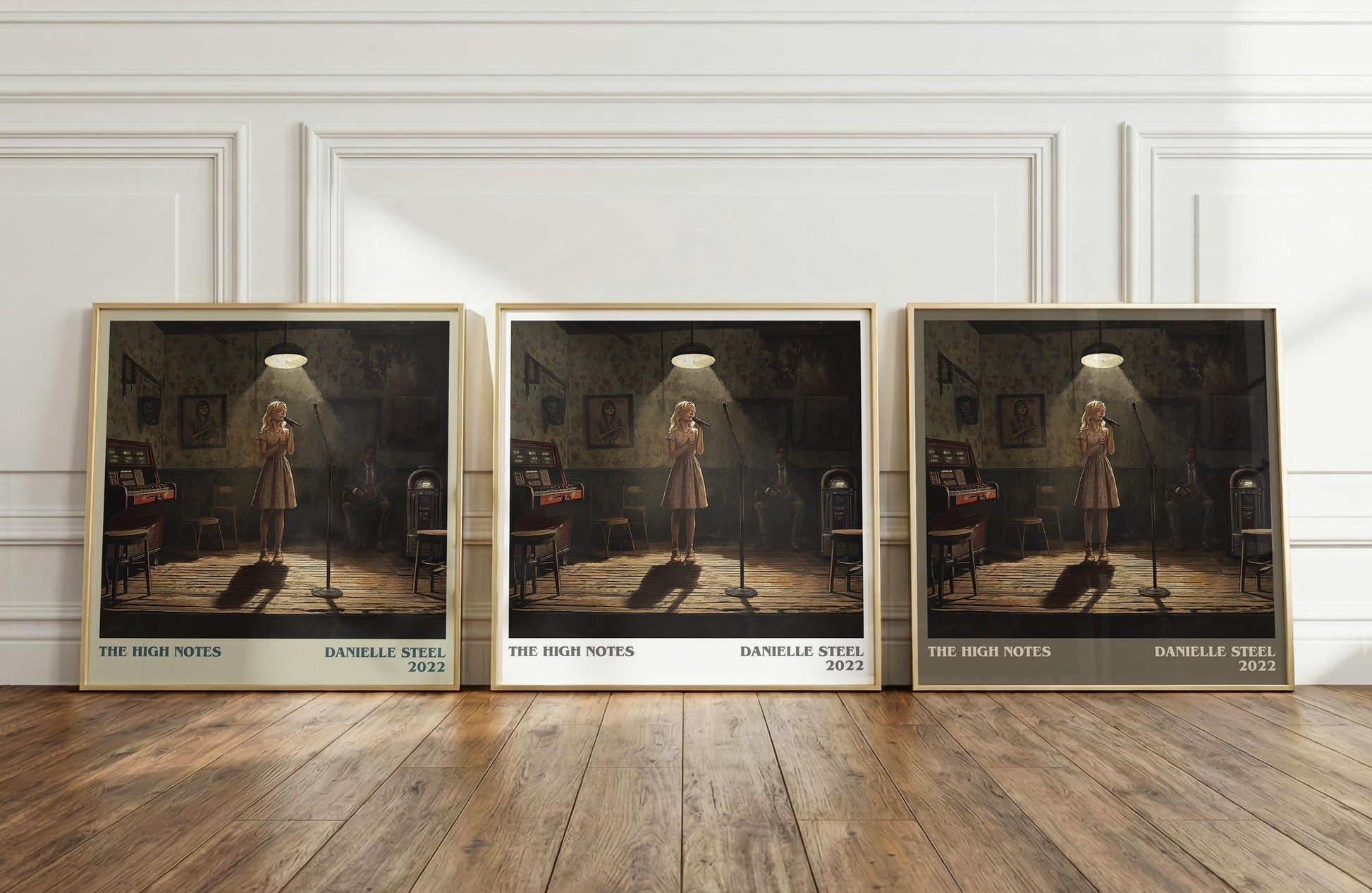 The High Notes literary print framed by window – literary home decor