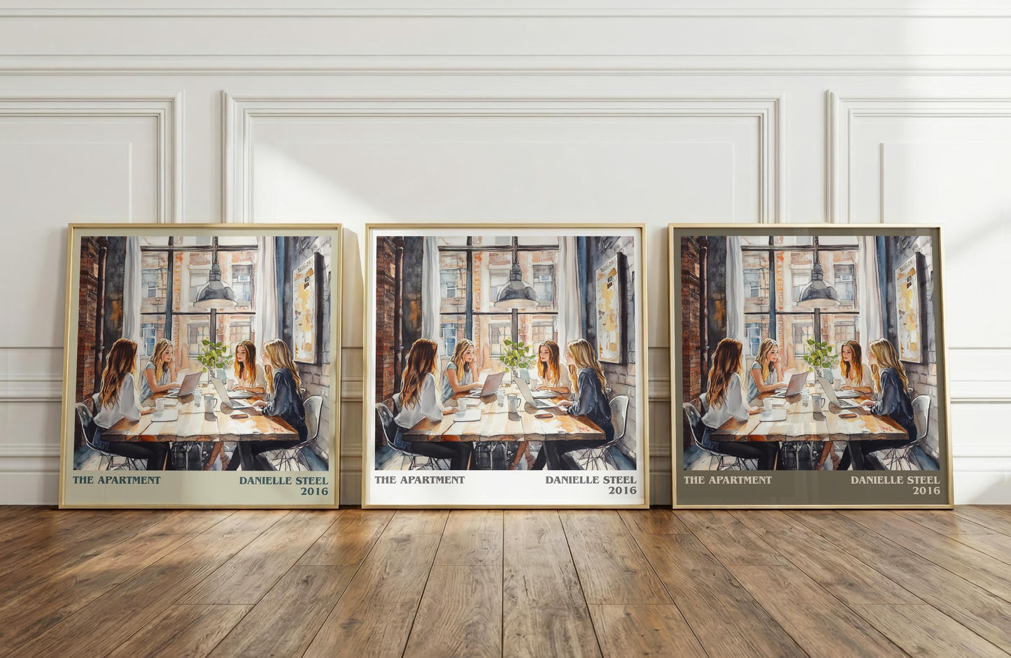 The Apartment literary print framed by window – literary home decor