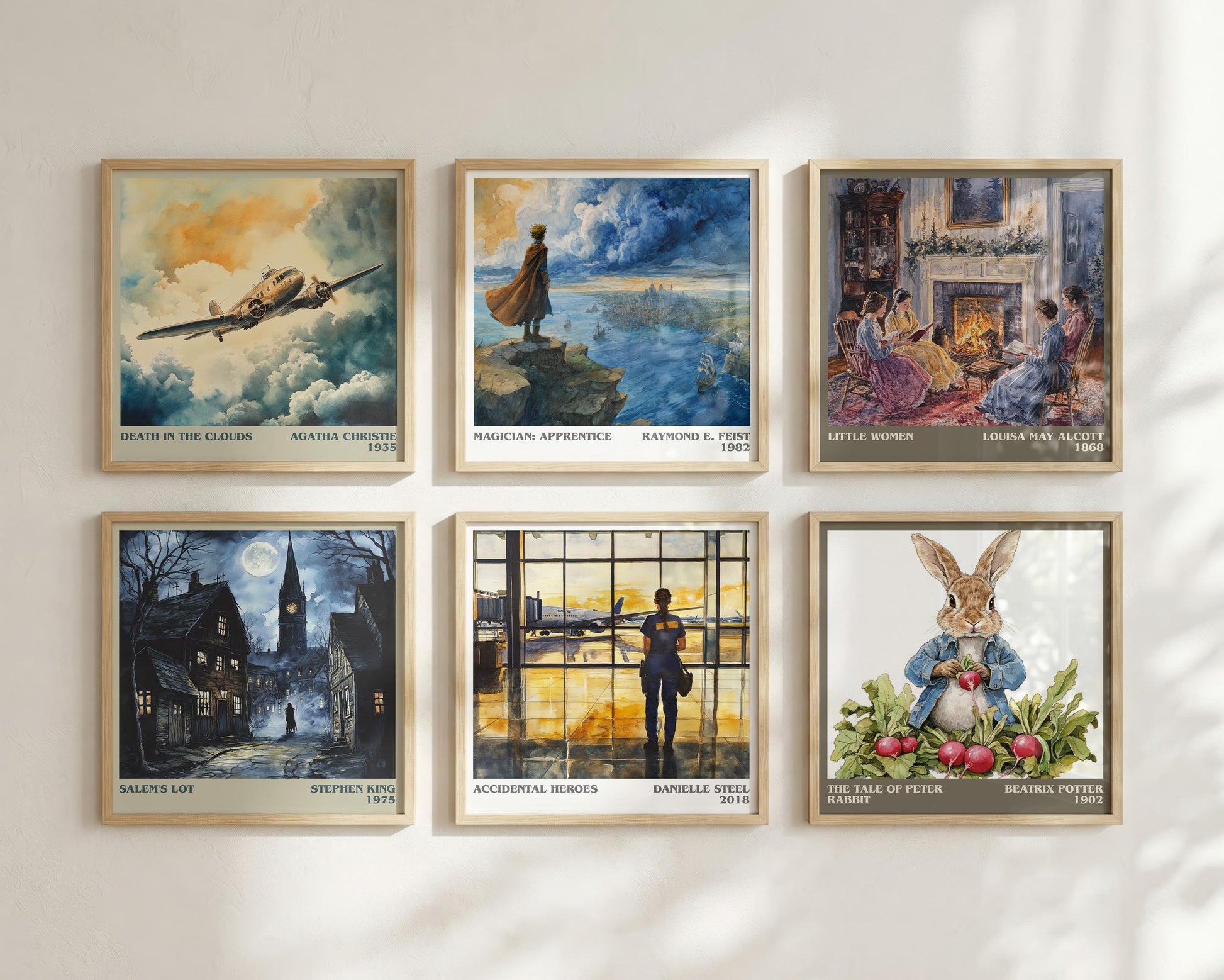 Accidental Heroes literary book poster framed on wall – contemporary fiction wall art