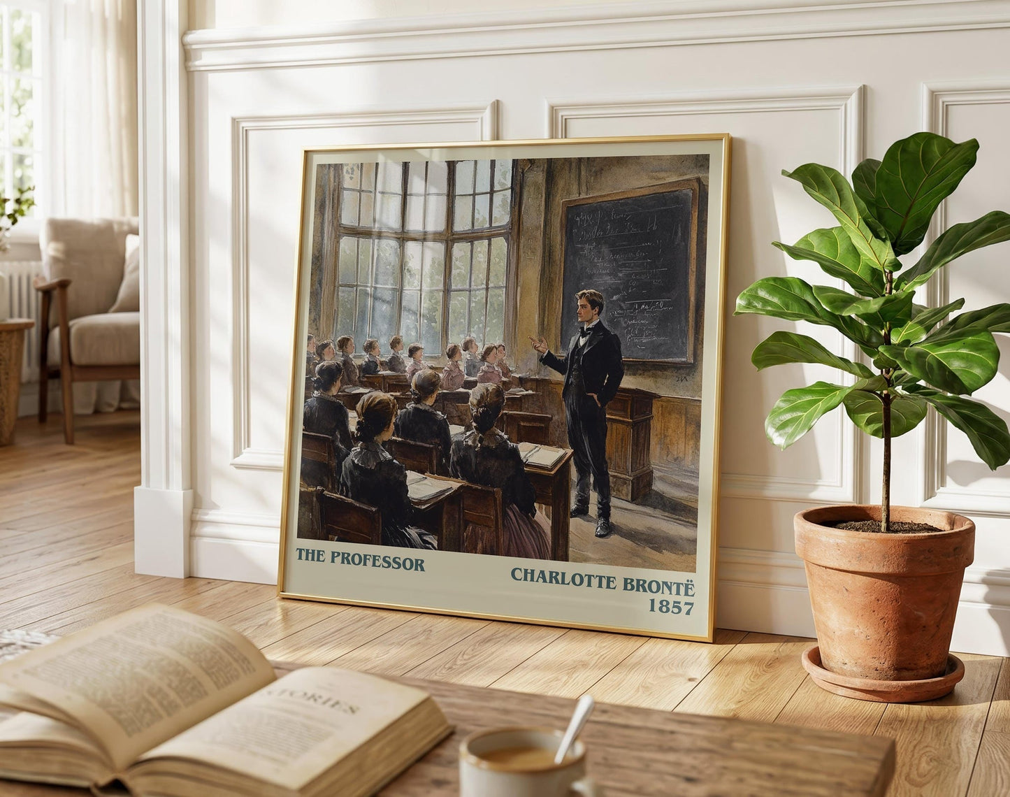 The Professor literary poster paired in gallery wall – literary art prints