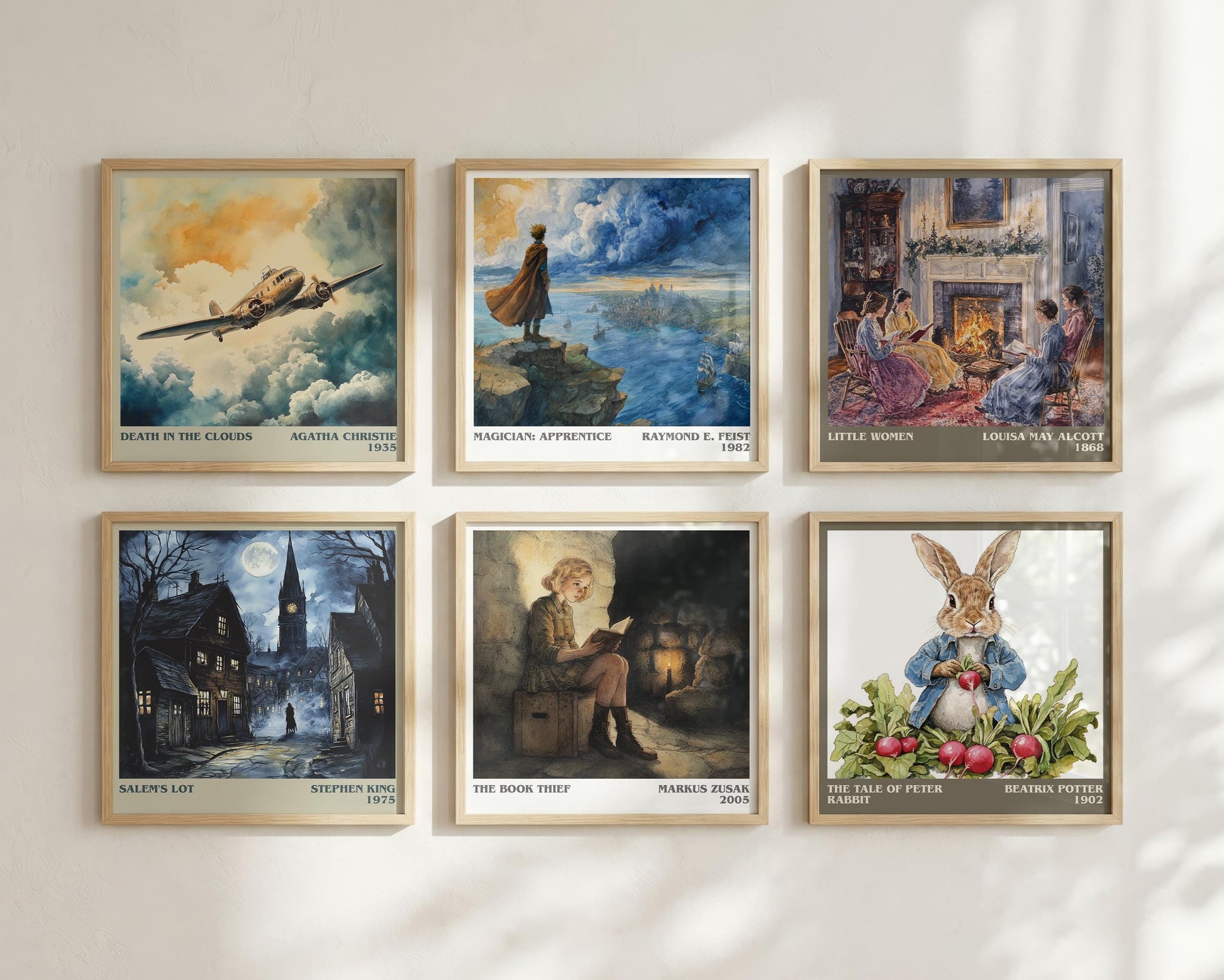 The Book Thief literary book poster framed on wall – historical fiction wall art