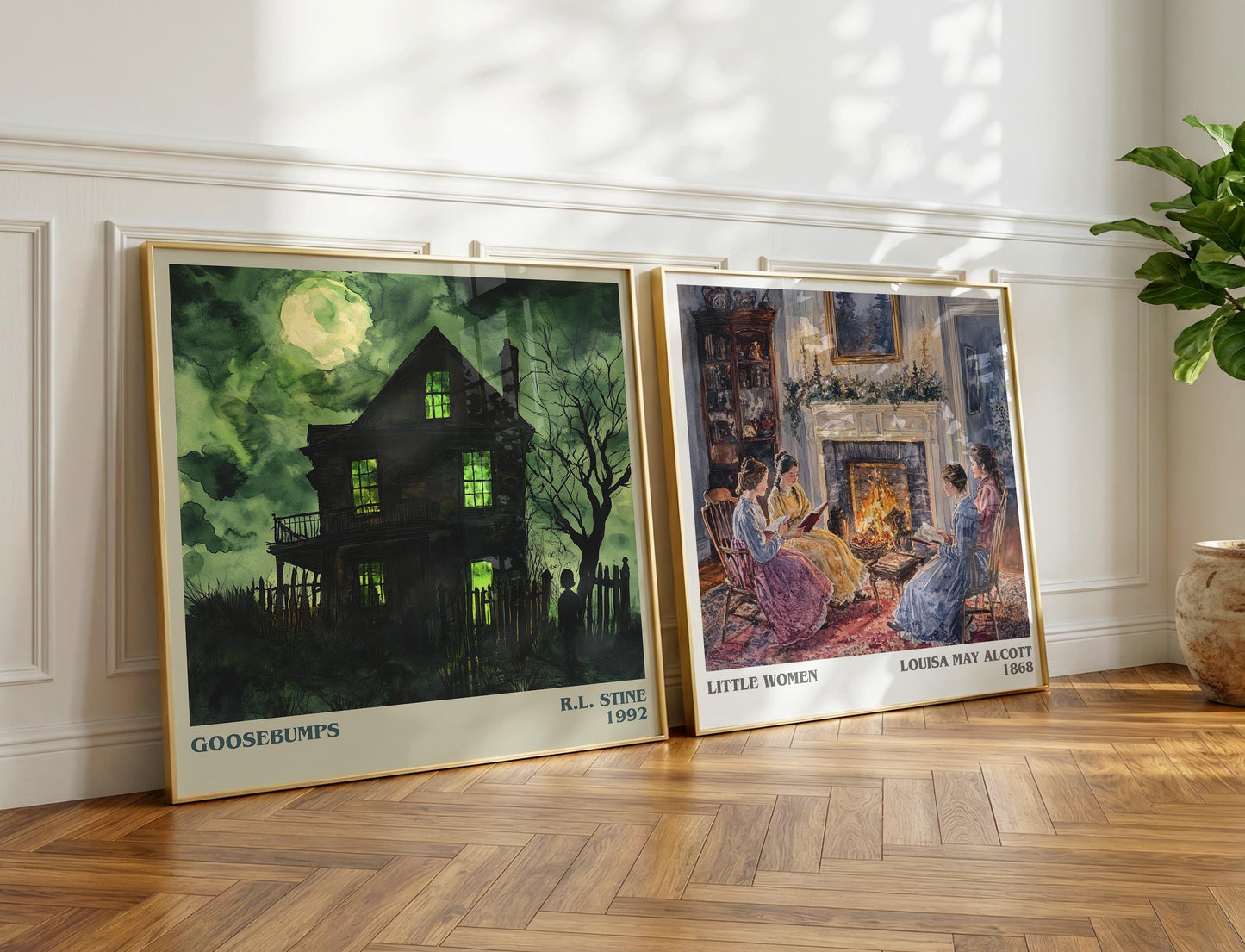 Goosebumps book poster packaging – museum-quality print rolled in protective tube