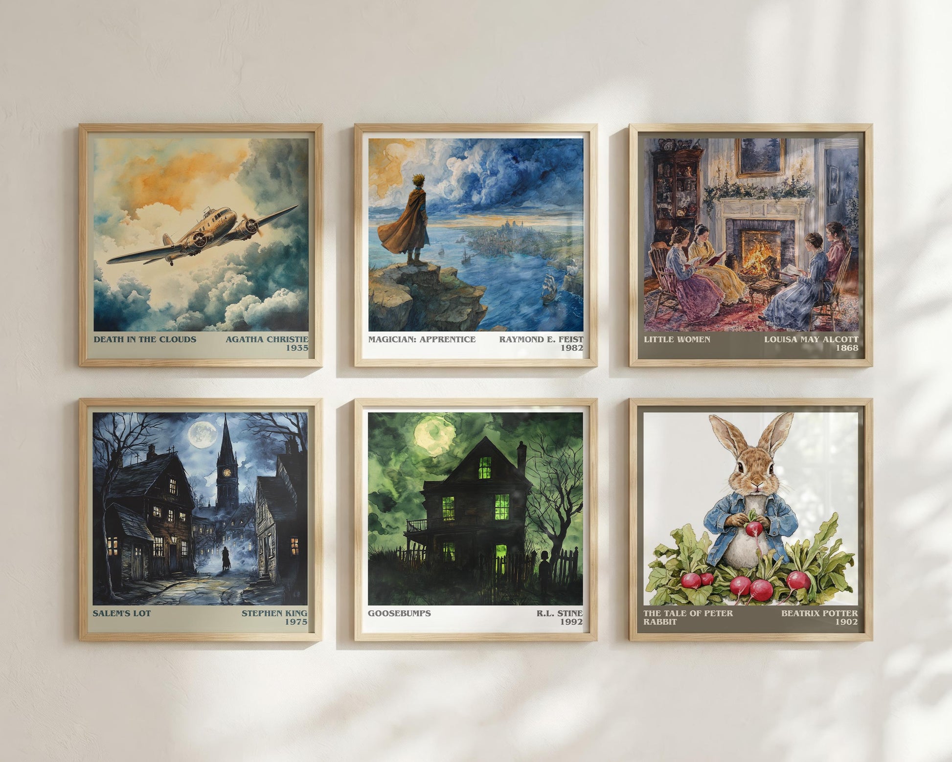 Goosebumps literary book poster framed on wall – childrens wall art
