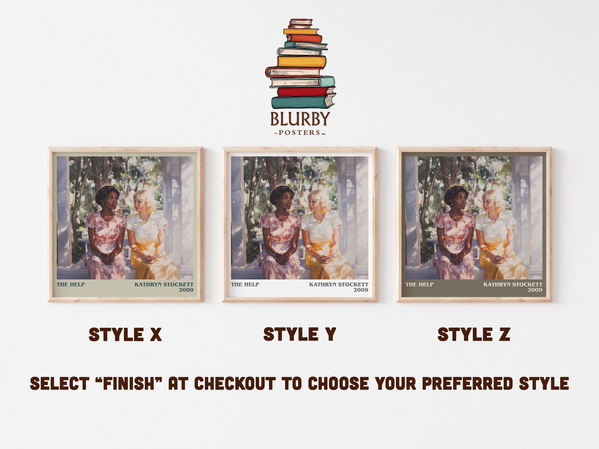 The Help literary art print colour and style options – Kathryn Stockett book art