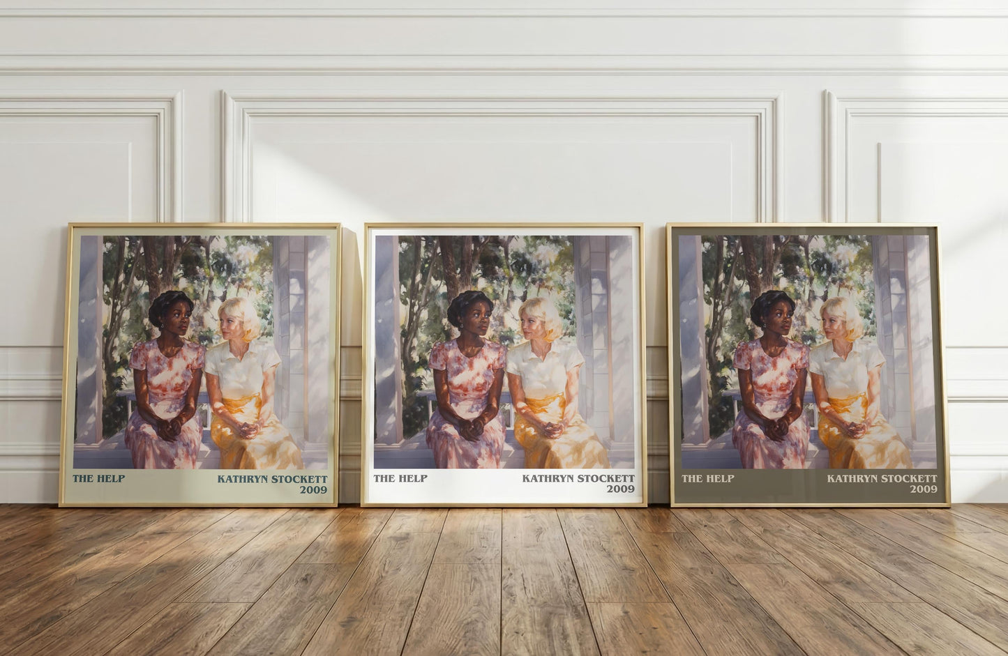 The Help literary print framed by window – literary home decor