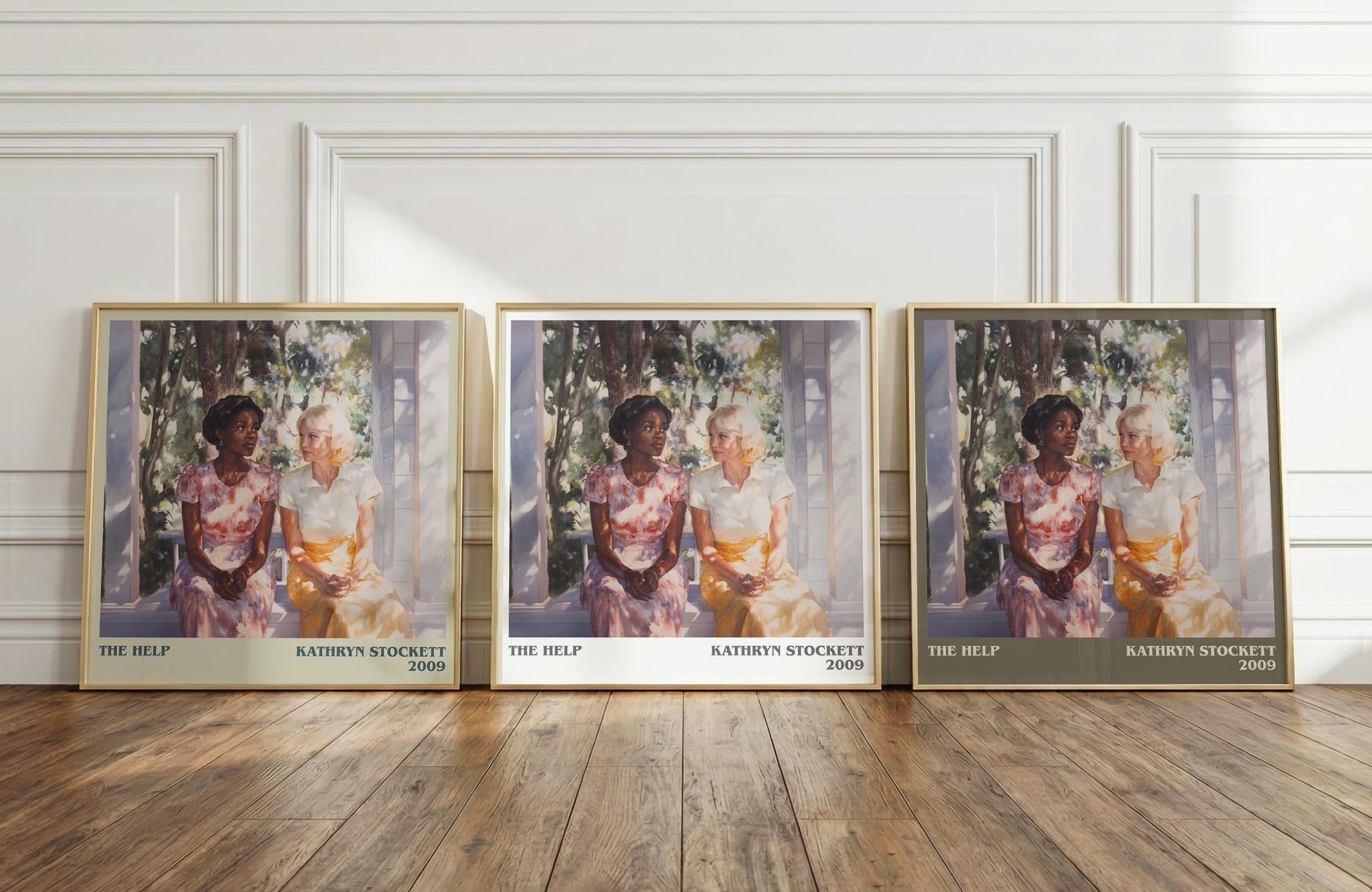 The Help literary print framed by window – literary home decor